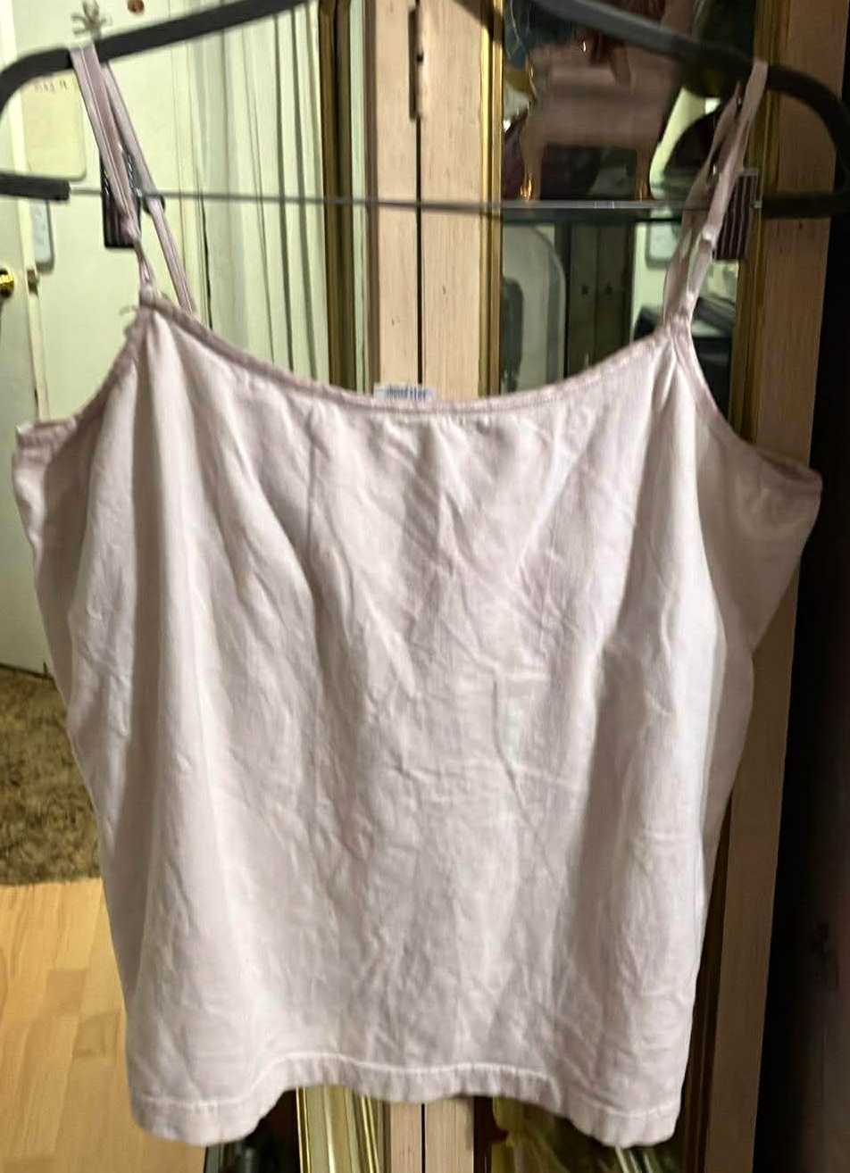 Tank Top Off White Junior Plus -Size 3X - 95% Cotton/5% Spandex