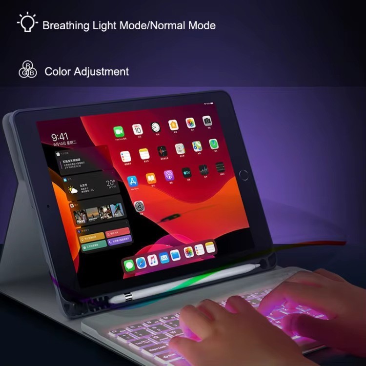 ⌨️ 10‐Inch RGB Backlit Bluetooth Keyboard | Mobile / Tablet / PC - photo 4