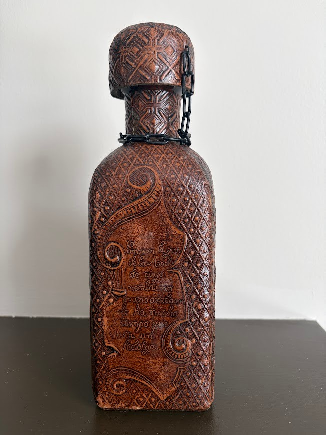 Vintage Leather-wrapped Bottle - photo 4