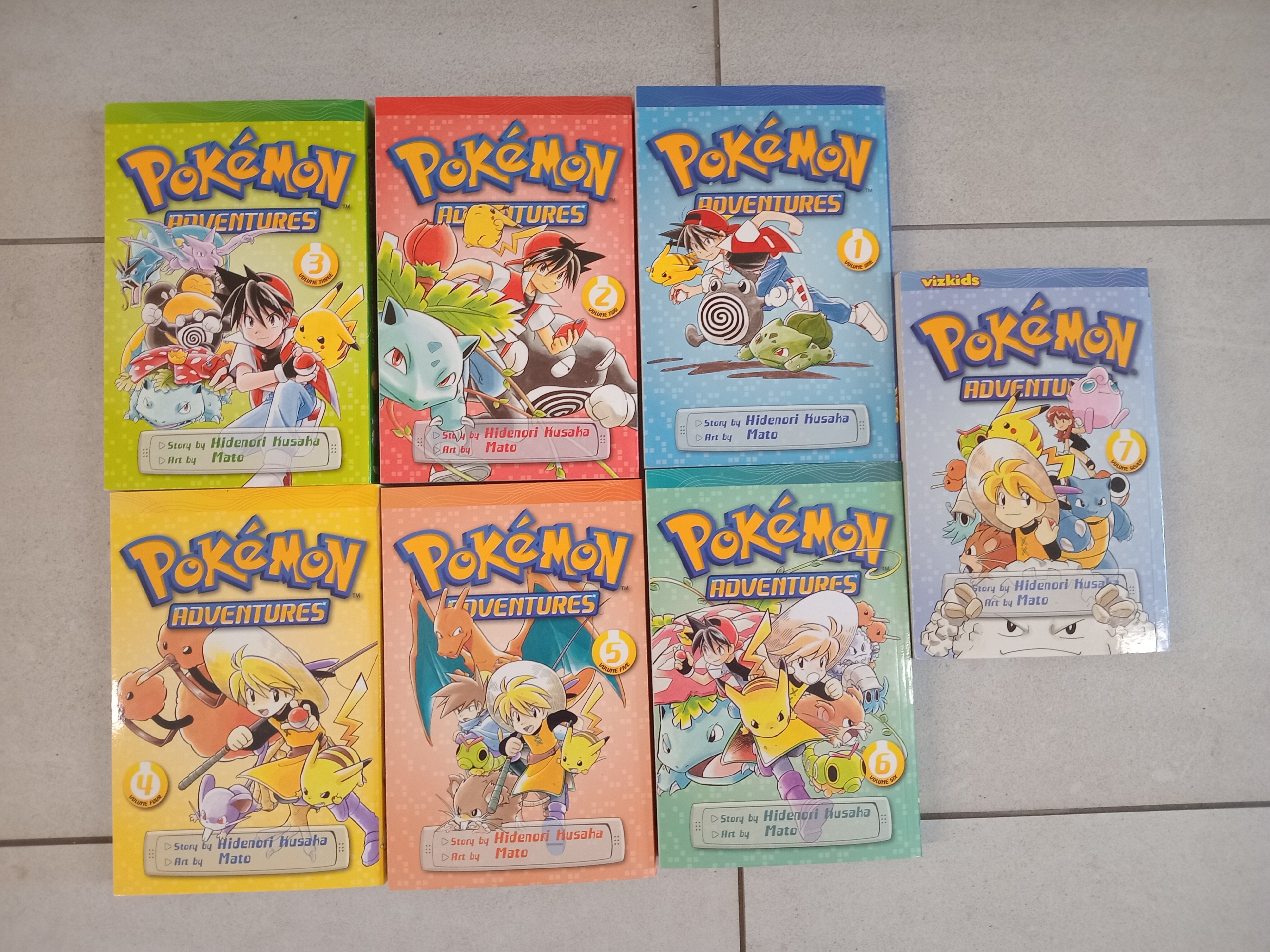 Pokemon adventures manga (Vol. 1-7)