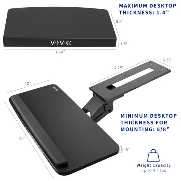 New VIVO Corner Desk Keyboard Tray - photo 5