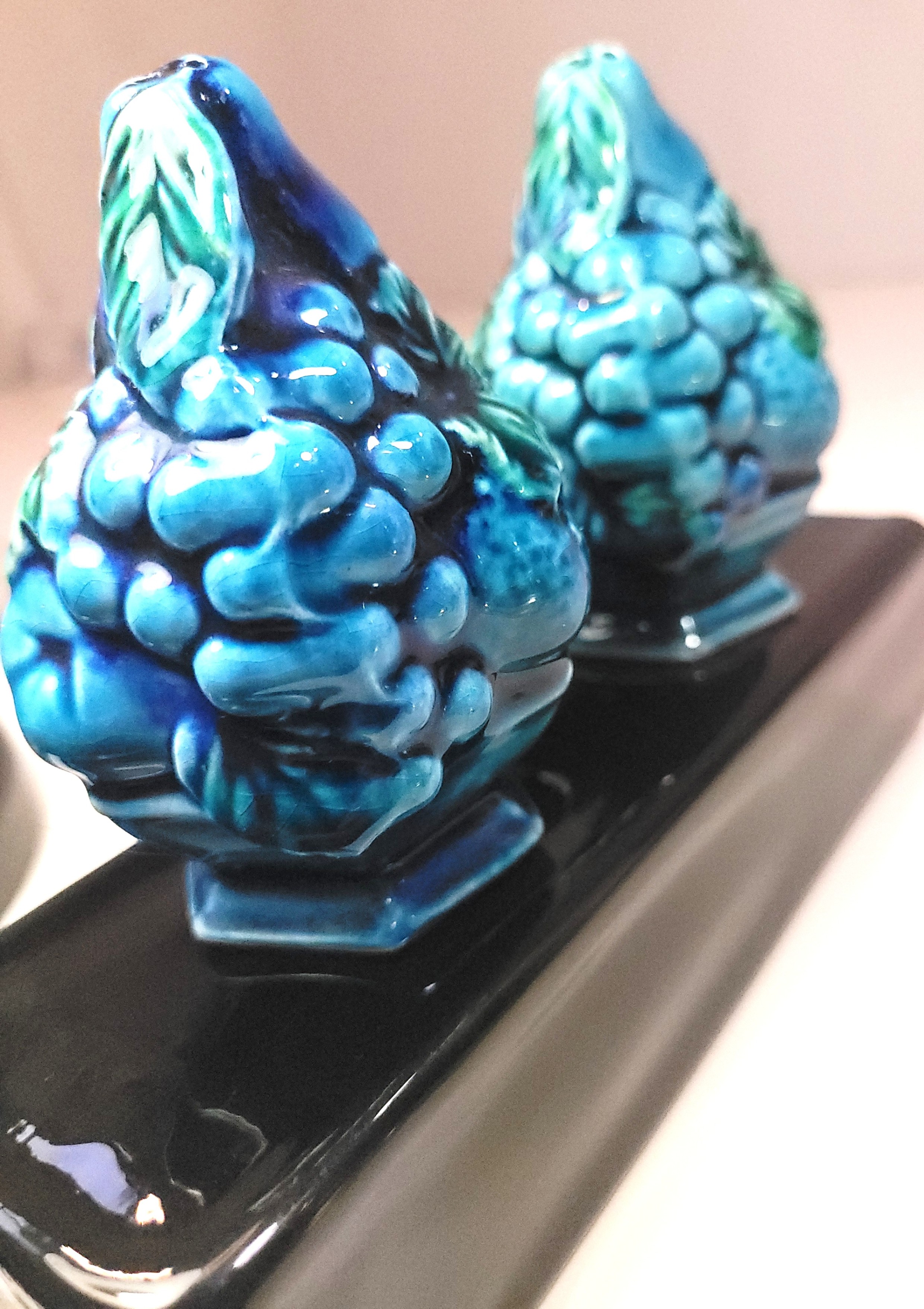 60s Inarco Mood Indigo Salt & Pepper Shakers Cobalt Blue Japan - photo 5