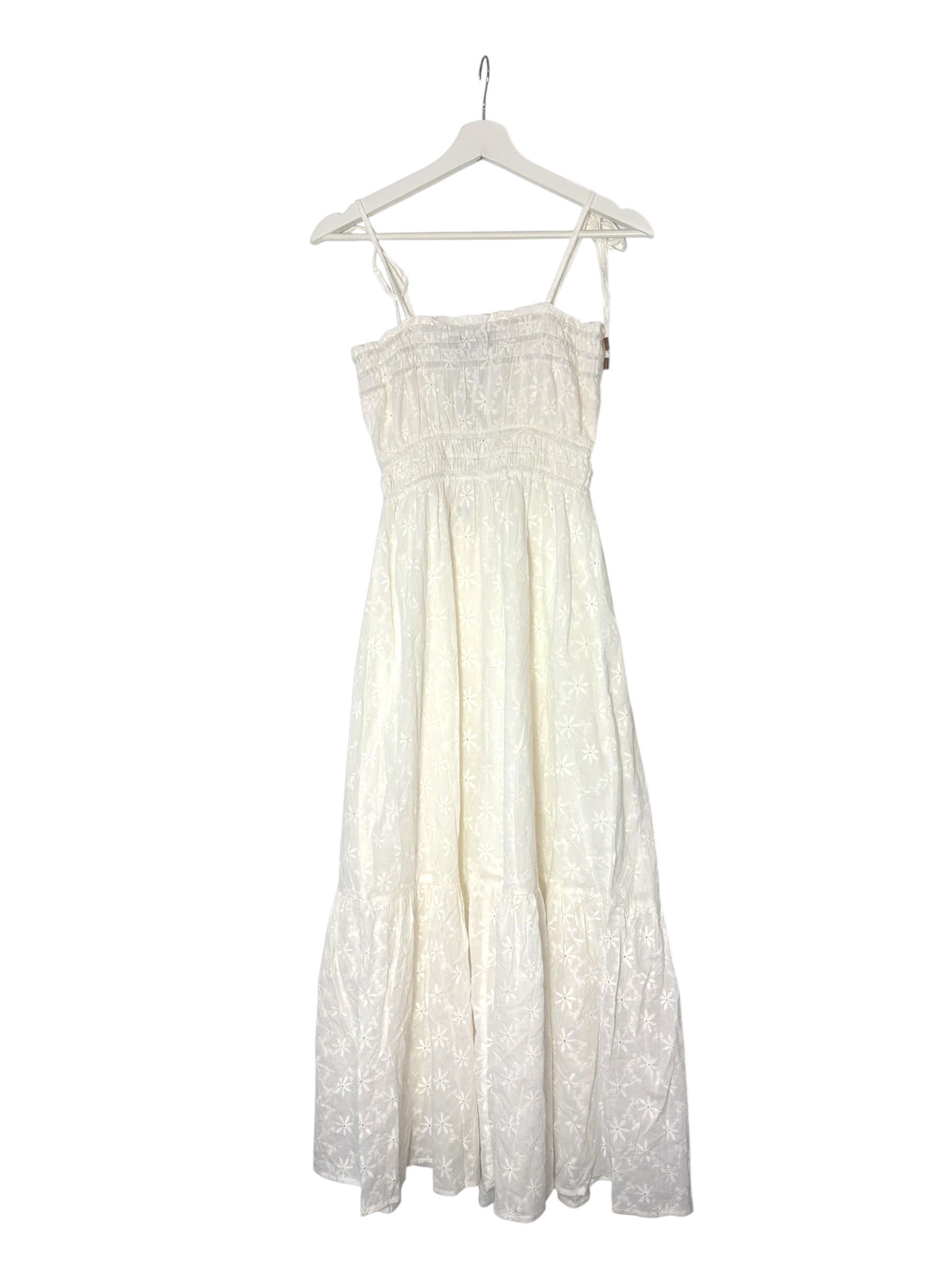 MINKPINK Sadie Brodery Maxi Sun Dress Size Small in Ivory - photo 5