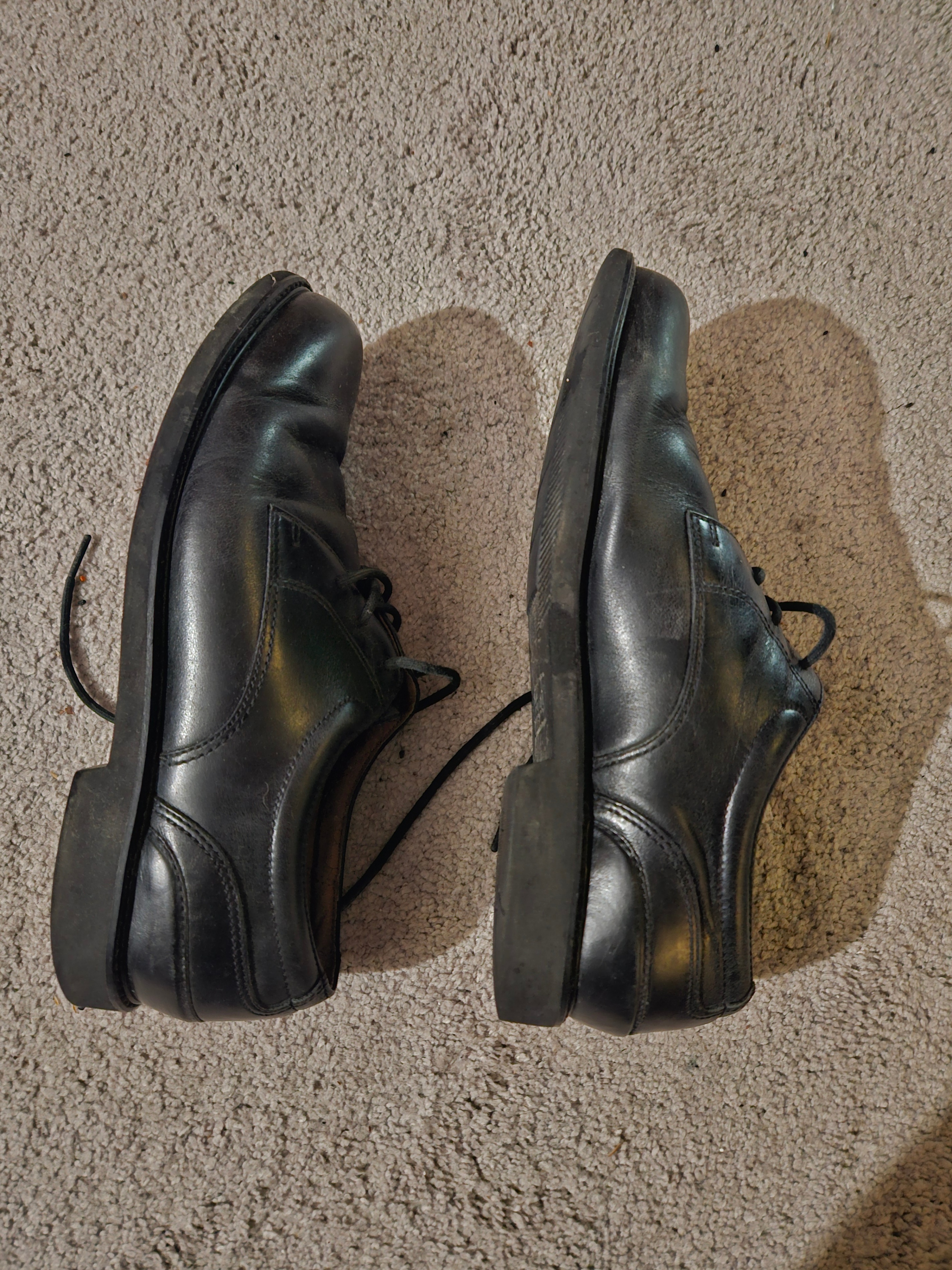 ROCKPORT Black Leather Oxford Lace-Up Shoes, Men’s 9-9.5 Approx - photo 3
