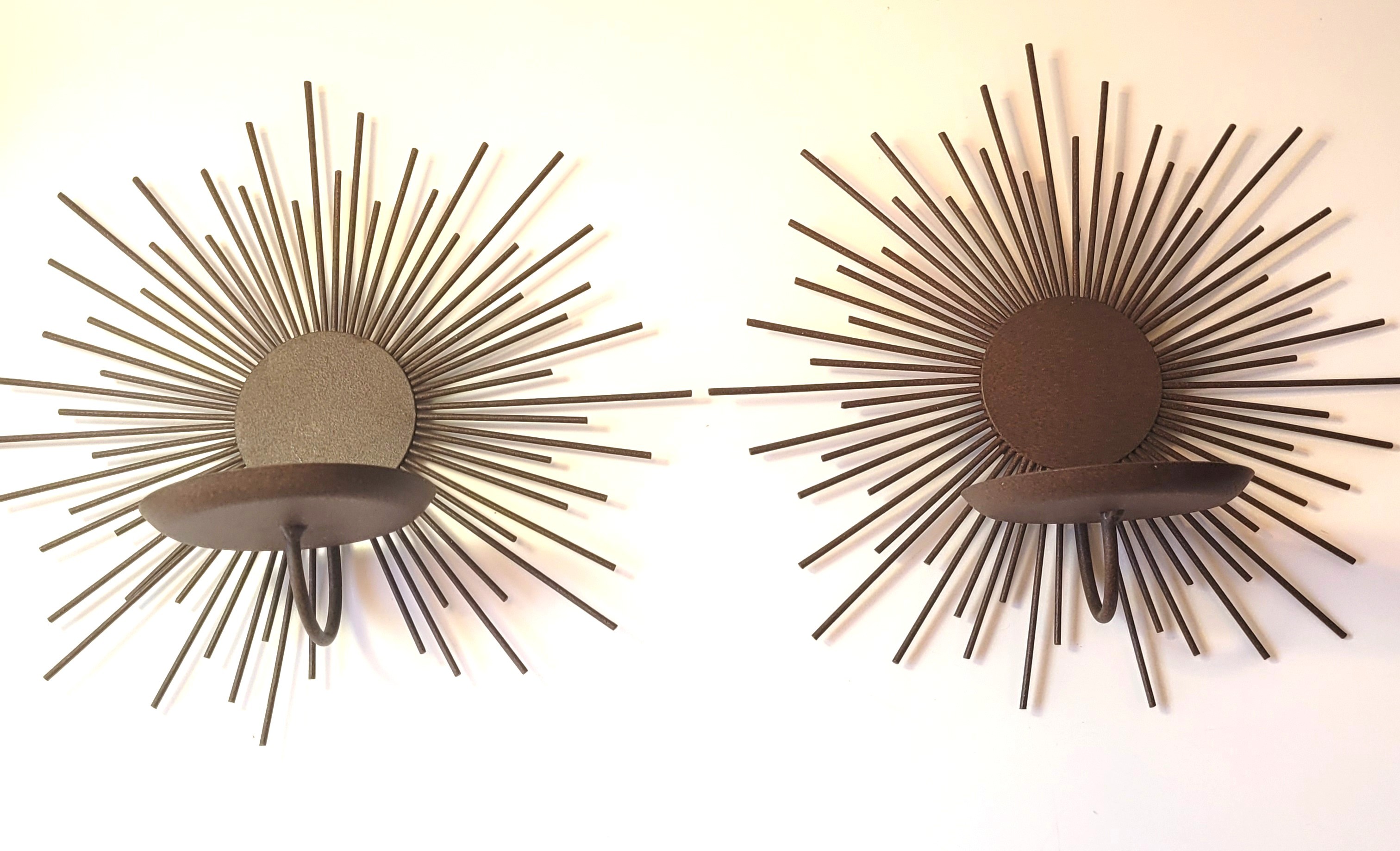 3pc Style Sunburst Wall Set Large 23" Starburst Mirror and duo - photo 5