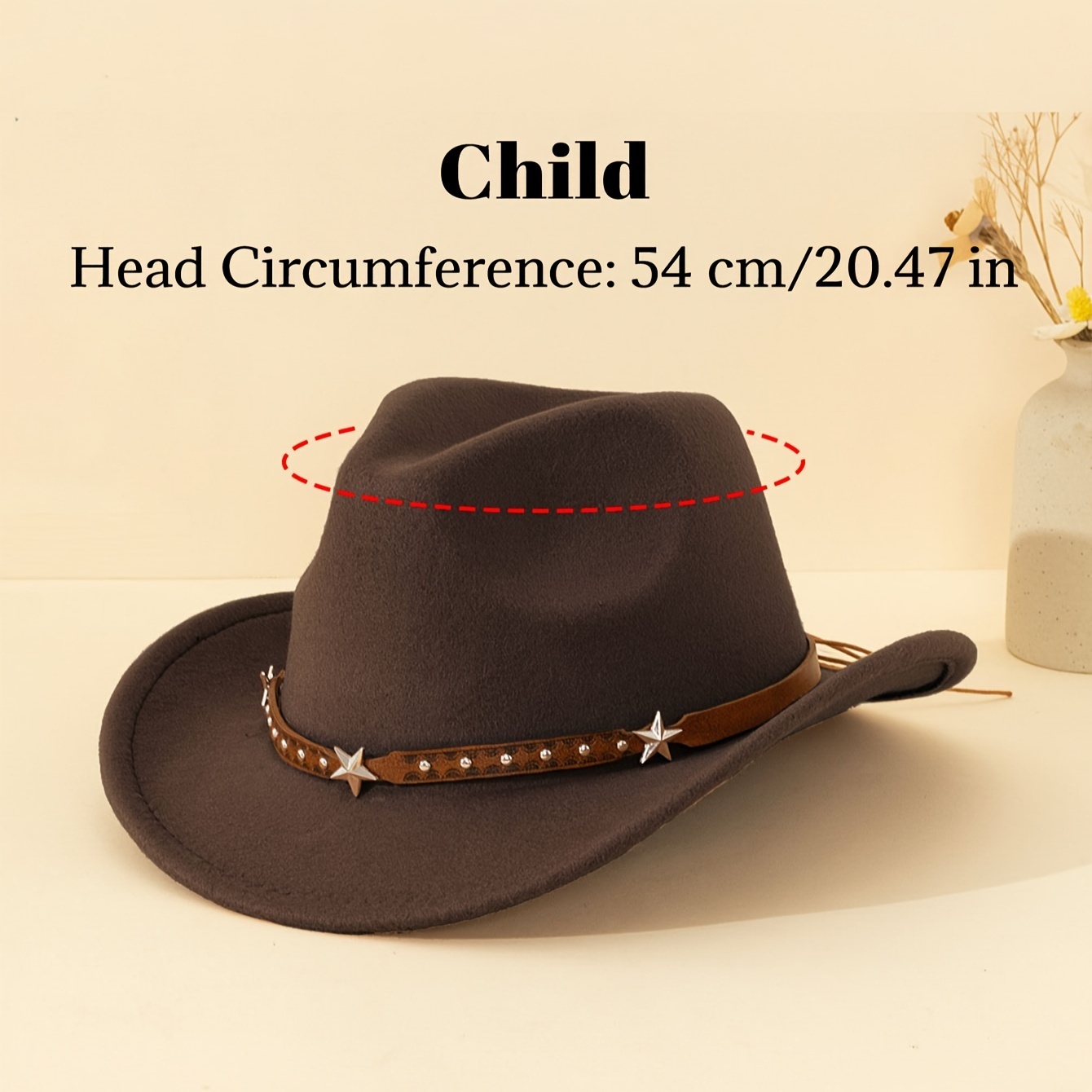 Children's Cowboy Hats - 54cm/21.5 in - Great quality - photo 2