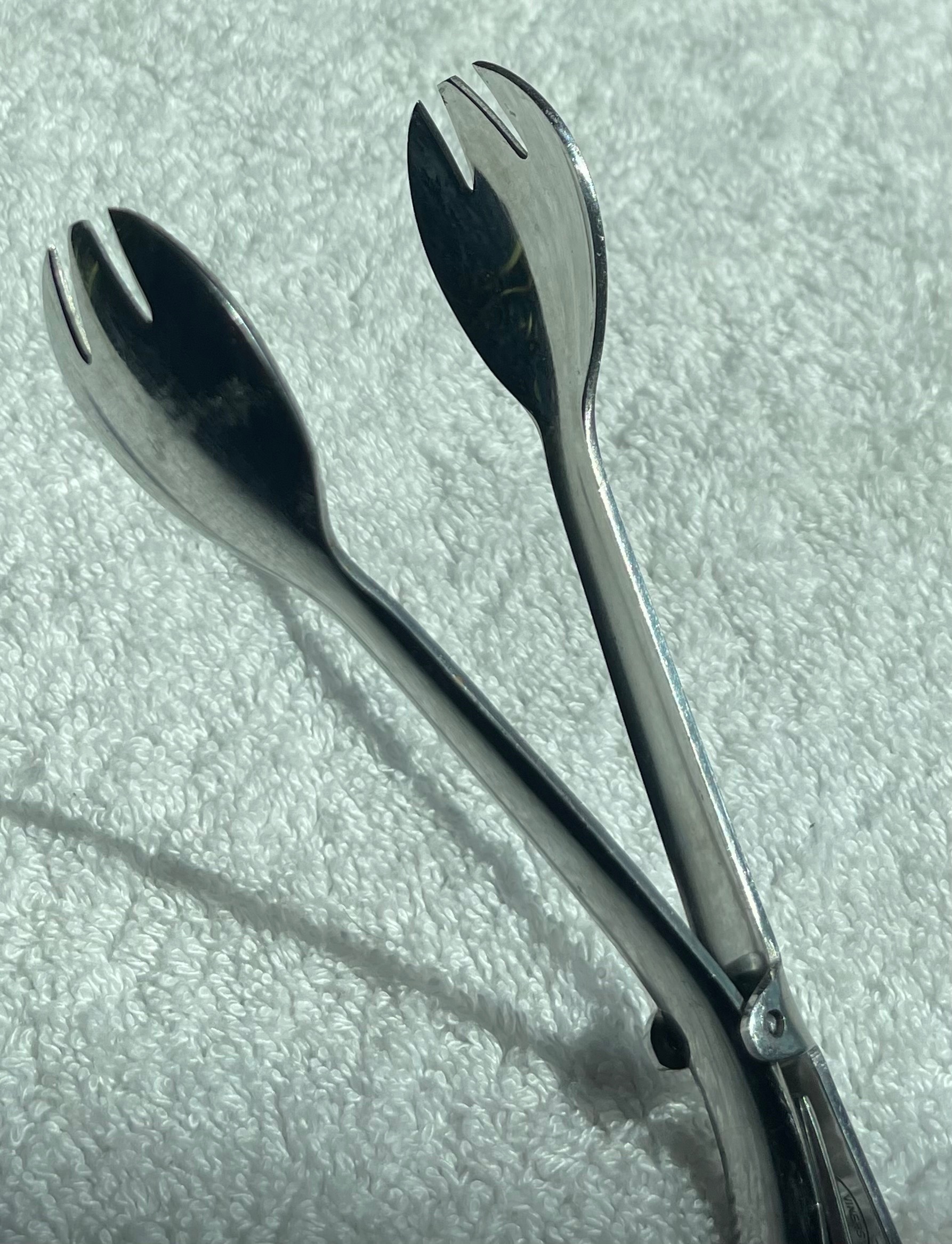 Retro Viners Stainless Steel Tongs (7.25") - photo 3