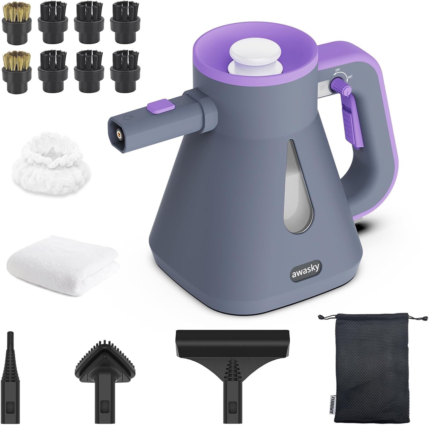 Awasky Handheld Steam Cleaner with Accessories