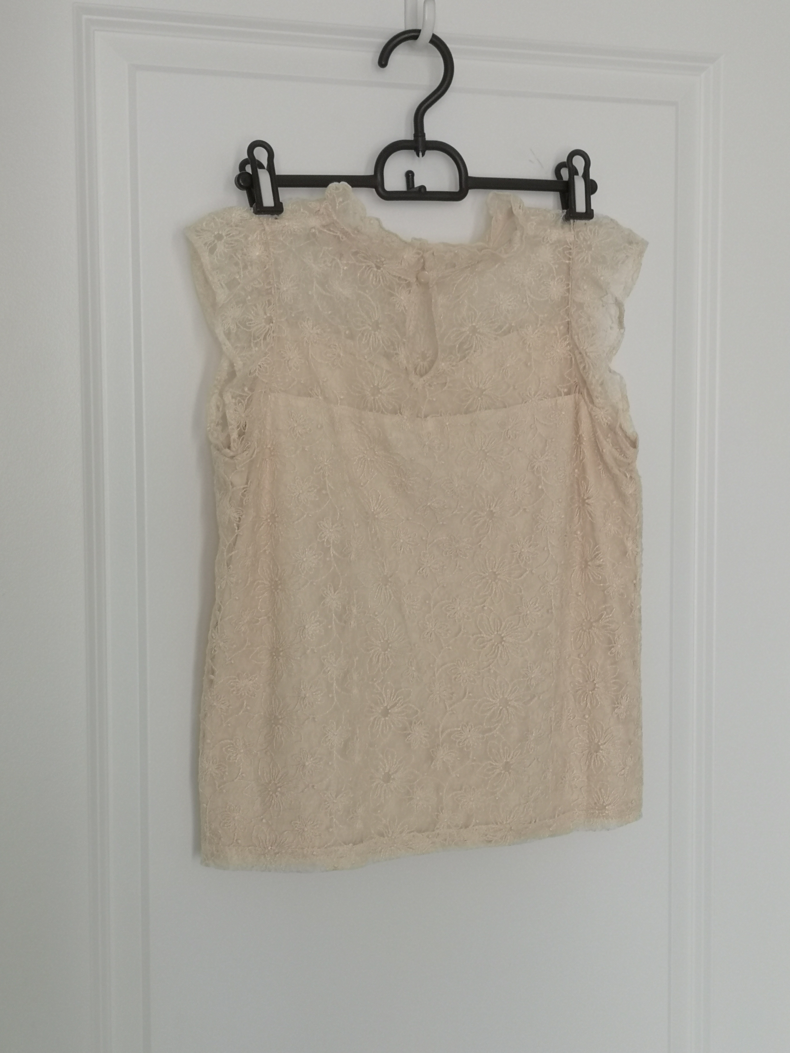 Cream Lace Cap Sleeve Top - photo 5