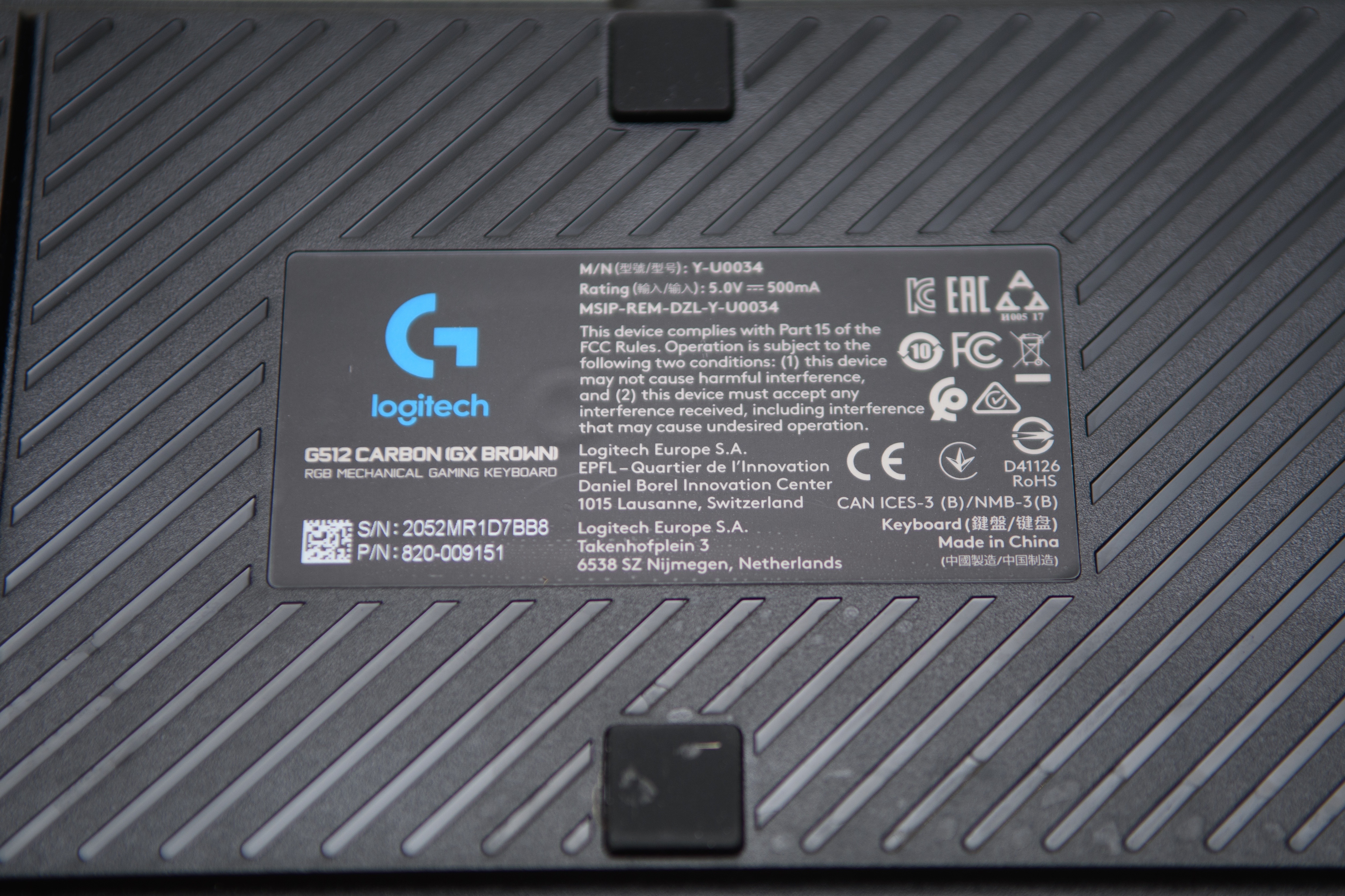 Damaged Logitech G512 Carbon - photo 4