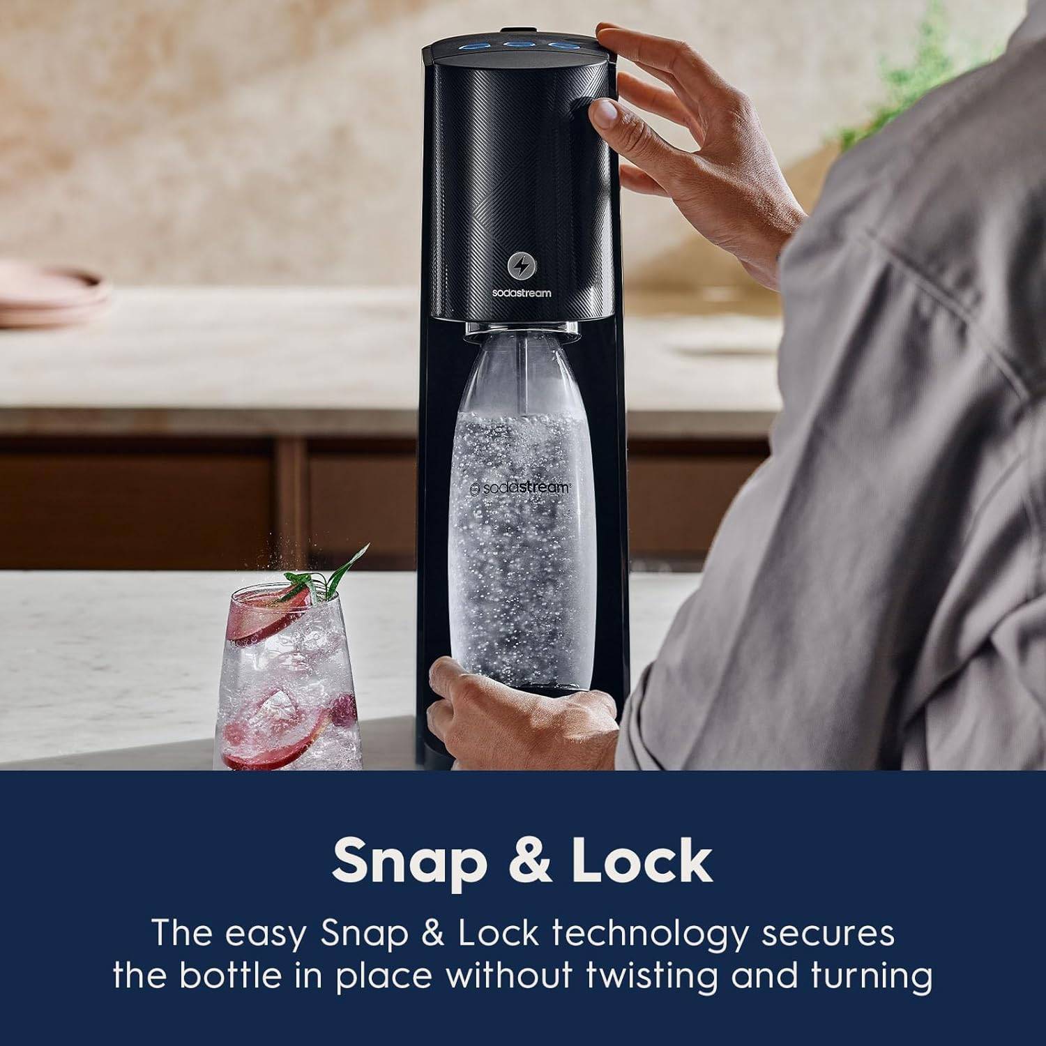 SodaStream E‑TERRA Sparkling Water Maker – With CO₂ - photo 5