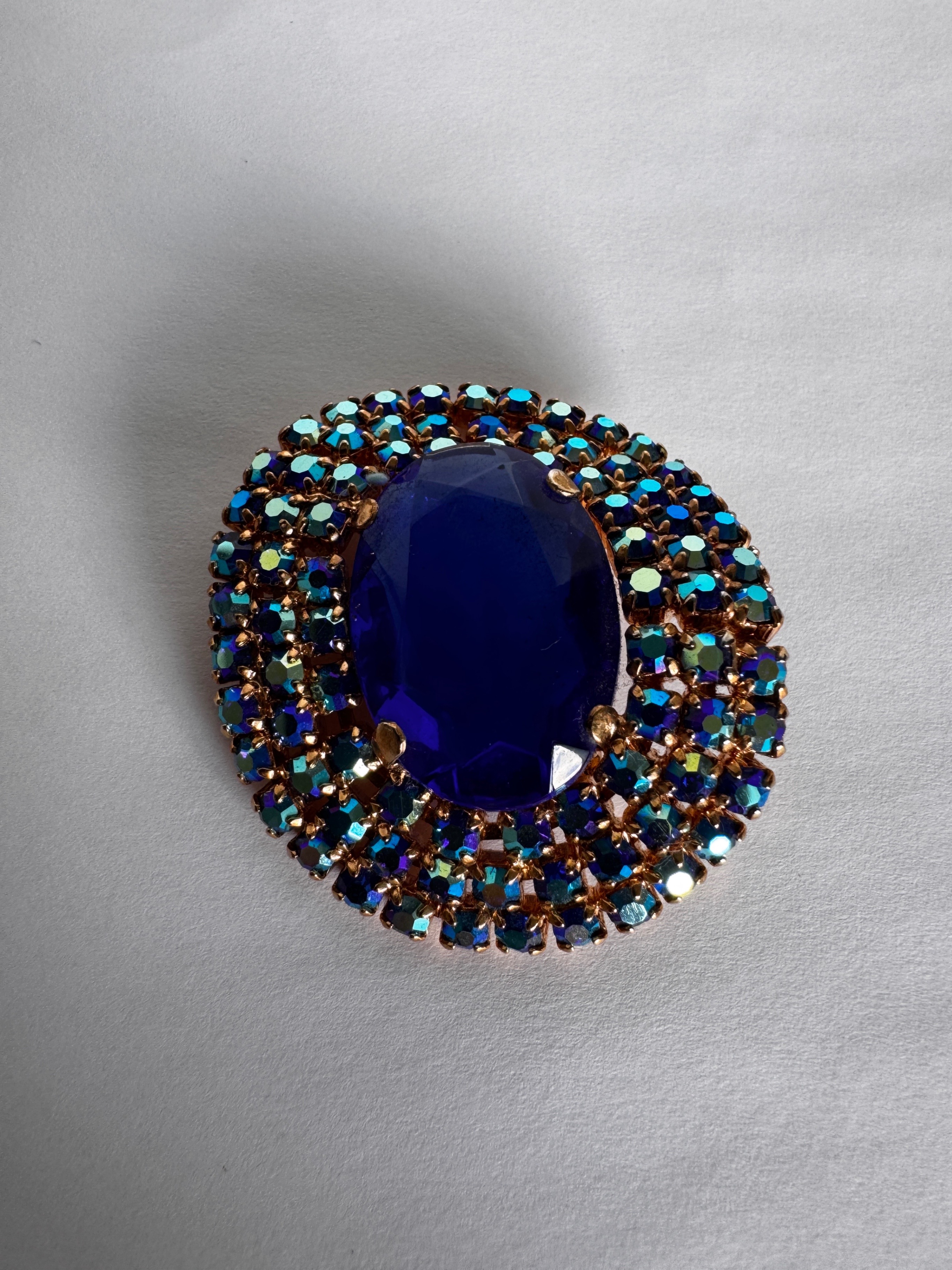 Vintage Blue Stone Brooch - photo 2
