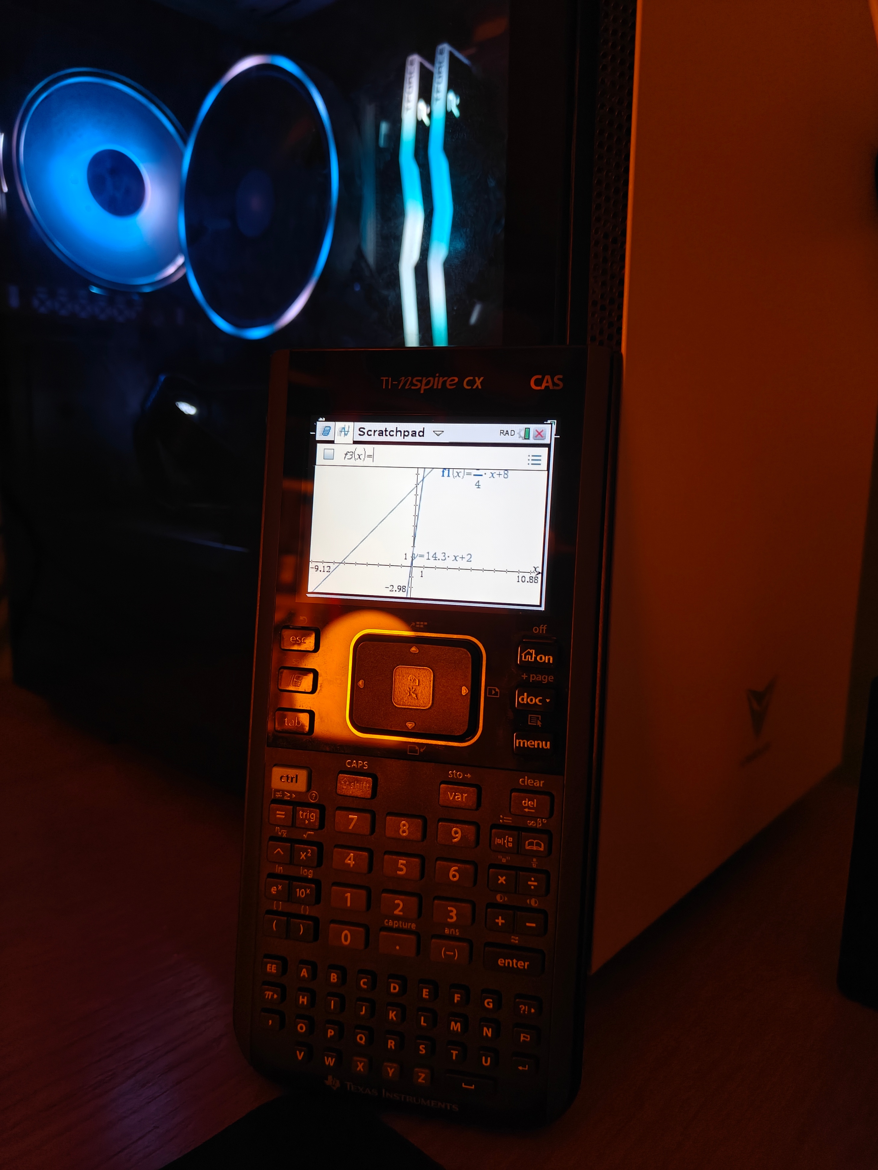 TI-Nspire CX CAS Calculator + Charger & Cover