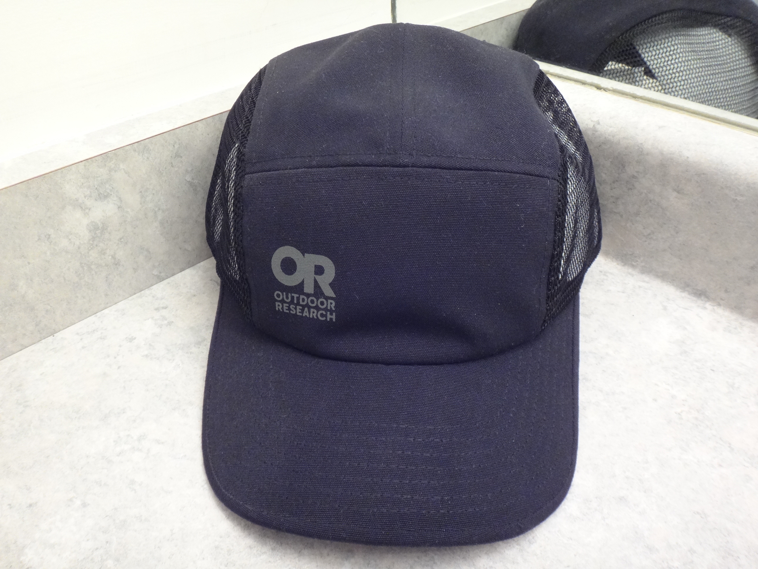 ✅🆕OR OUTDOOR RESEARCH Black "Loam" 5 Panel Baseball Hat Cap NEW