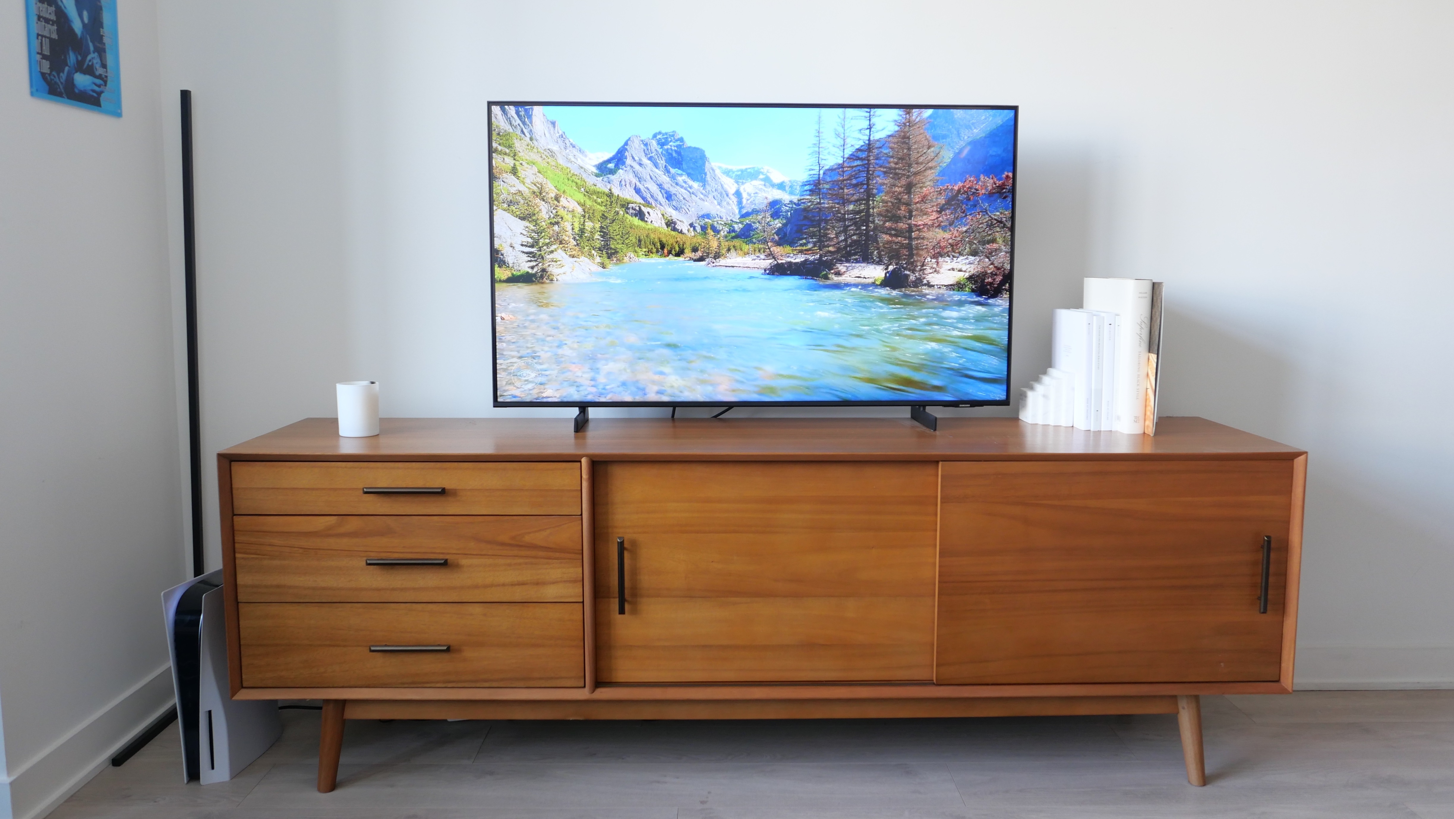 West Elm Mid-Century Media Console (80") – Acorn Finish