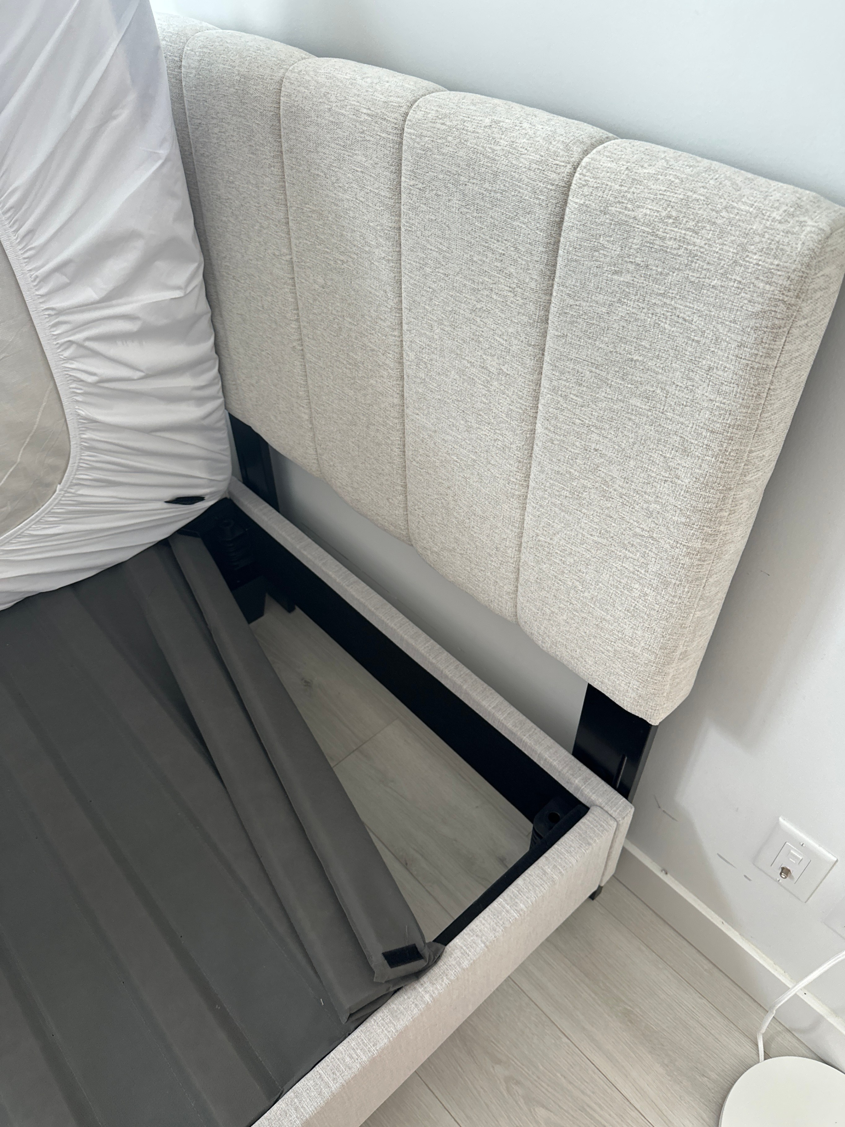 Casper Single Bed Frame – Like New (Beige) - photo 5