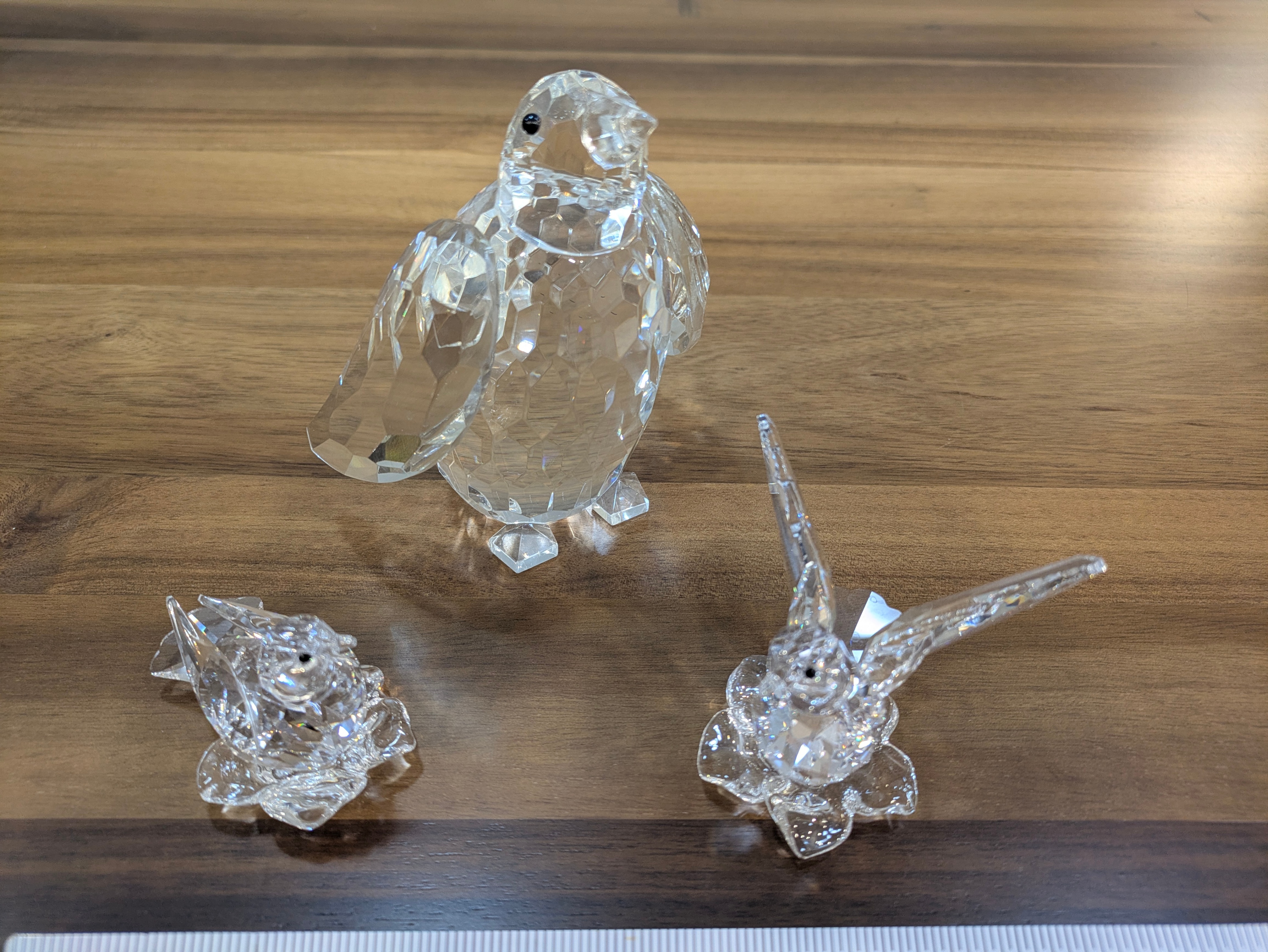 Crystal Bird Figurines