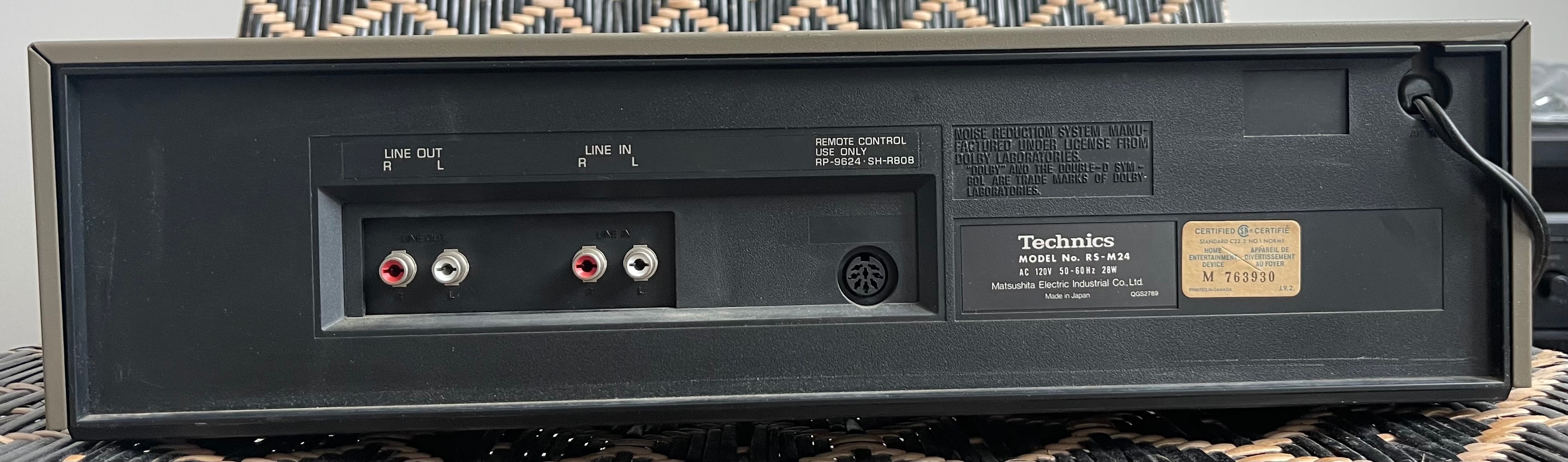 Vintage Technics RS-M24 Cassette Deck - Silver Face - Tested - photo 3