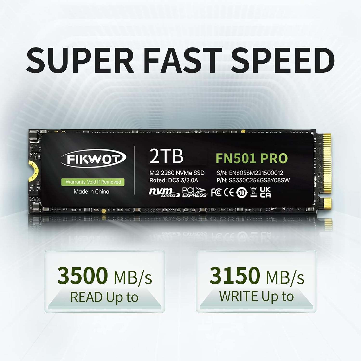 FIKWOT FN501 PRO 2TB M.2 2280 NVMe SSD - New - photo 3
