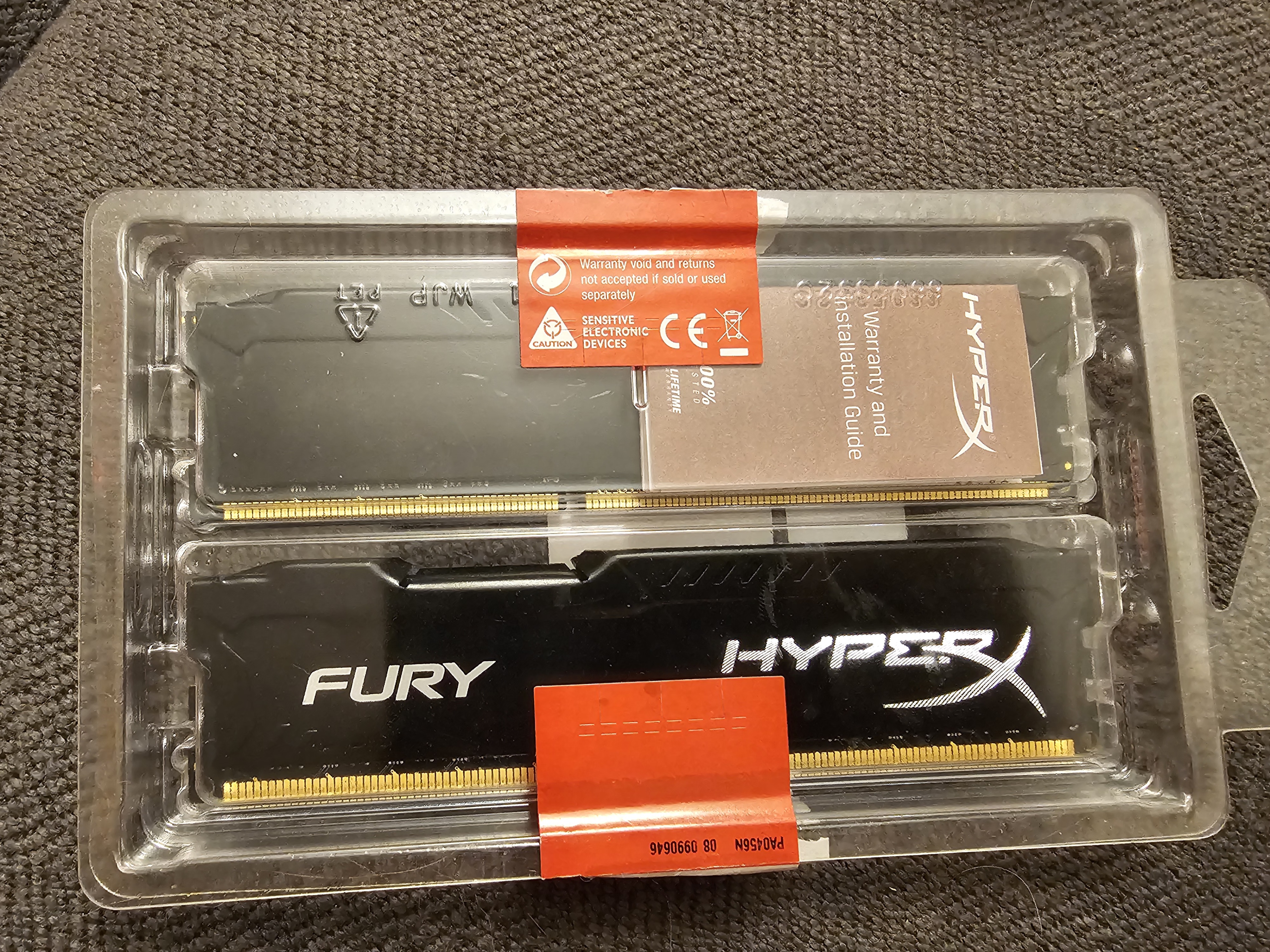 HyperX Fury DDR3 RAM 16 GB (8 GB each stick)