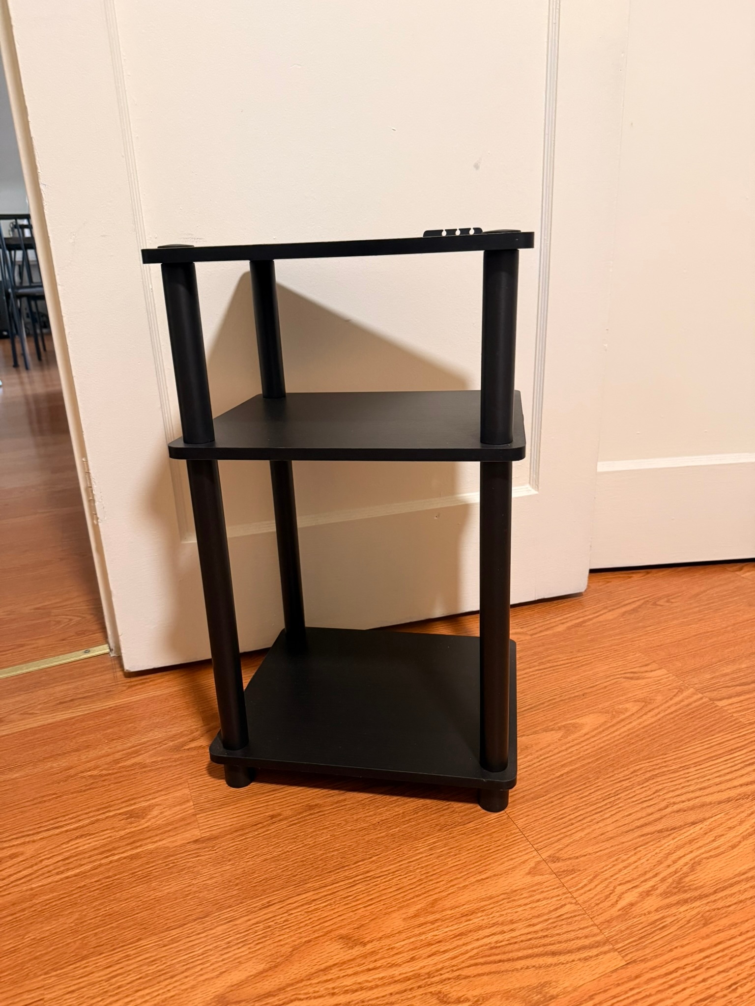 Black 3-Tier Side Table / Shelf – Excellent Condition