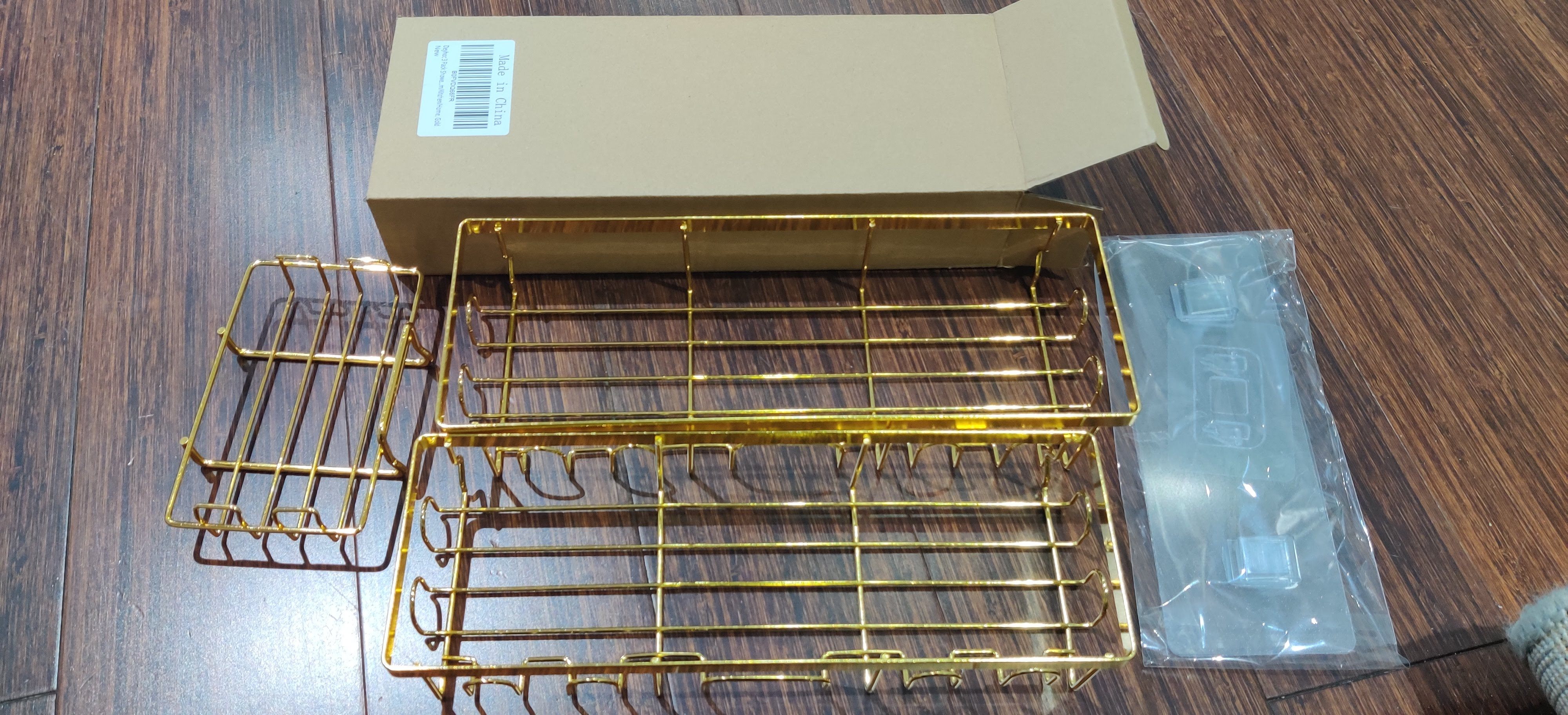 3-Pack Adhesive Shower Caddy - new in a box - photo 2