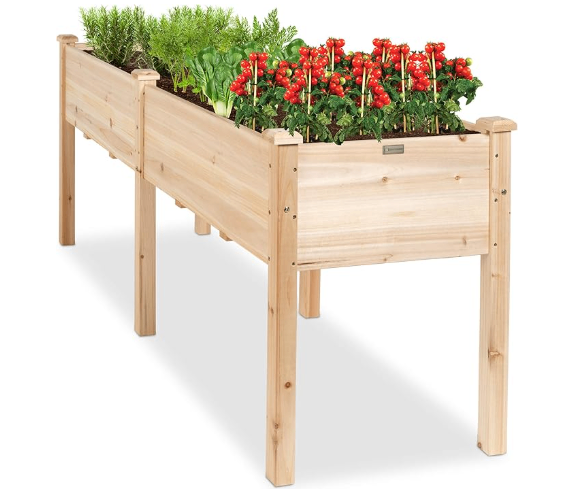 Raised Garden Bed w/ 3 pots and watering can - photo 2