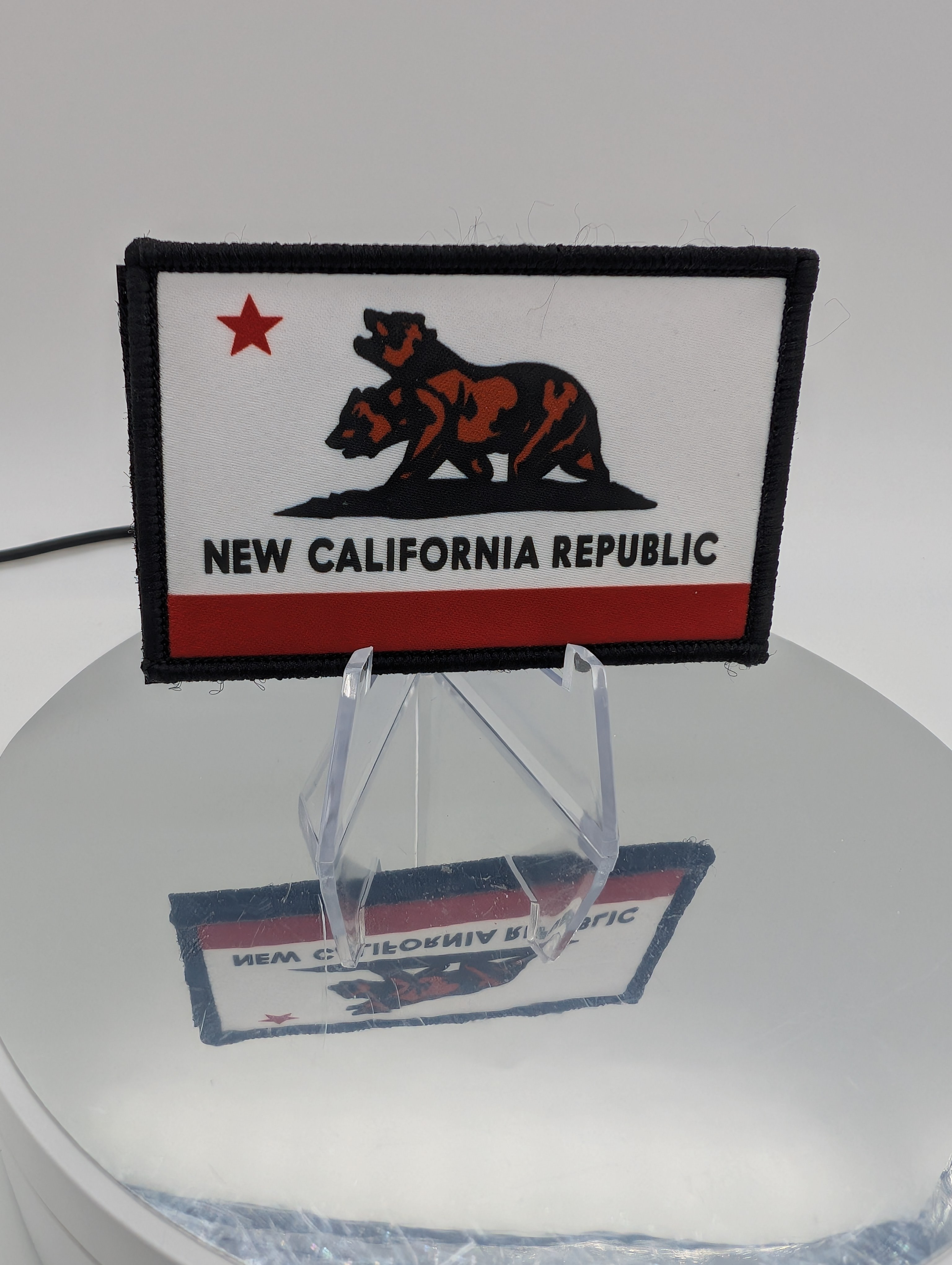 ☢️️🐻Fallout New California Republic (NCR) Flag Patch 🐻☢️