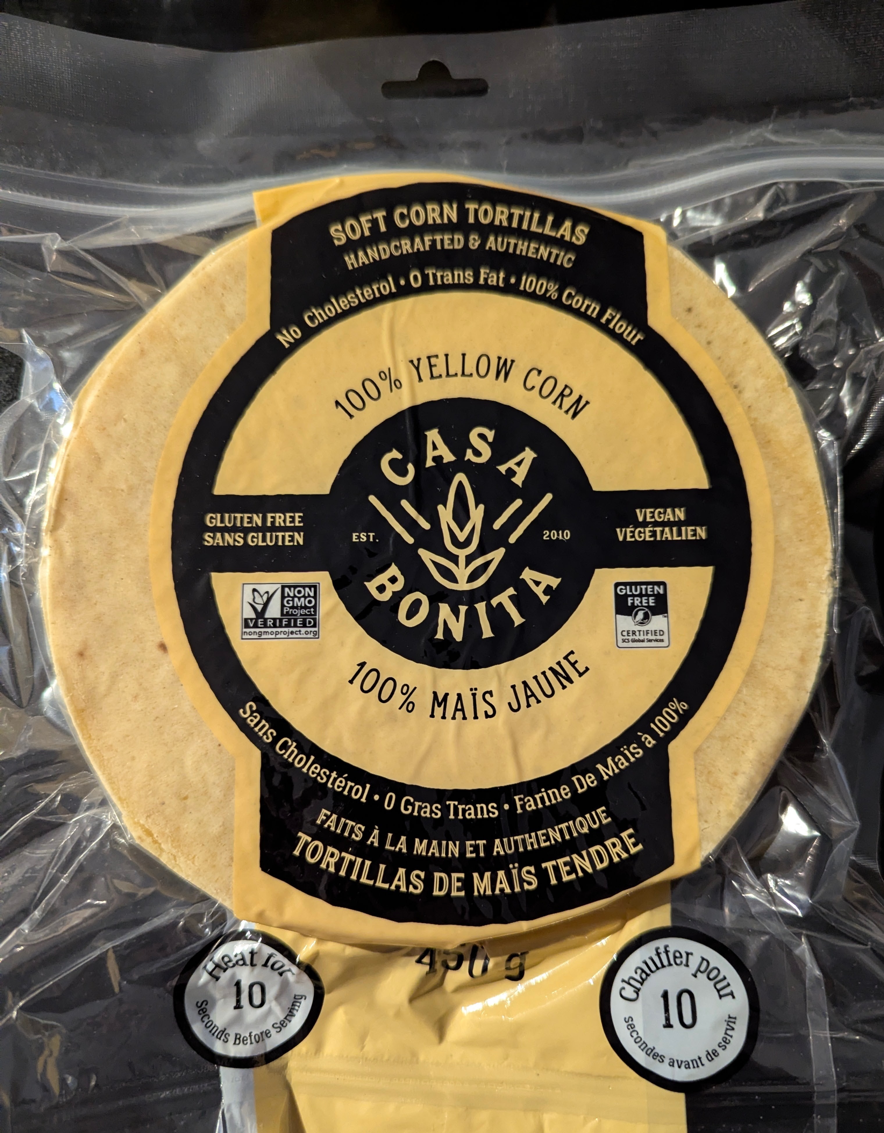 !! SALE: Casa Bonita 100% Yellow Corn Soft Tortillas !!