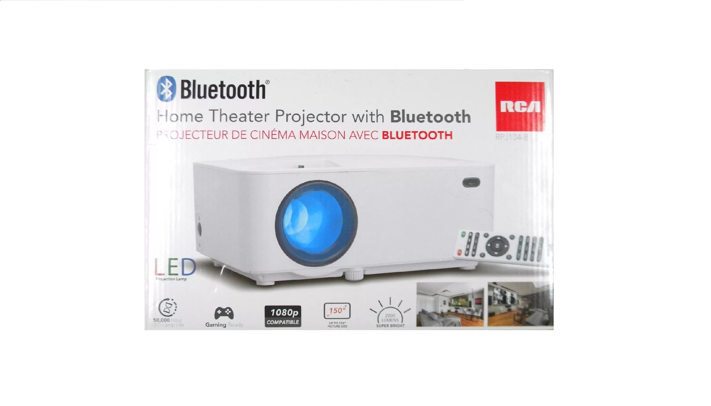 RCA Home Theater Projector FHD w/ Bluetooth | Open Box | on Sale - photo 2