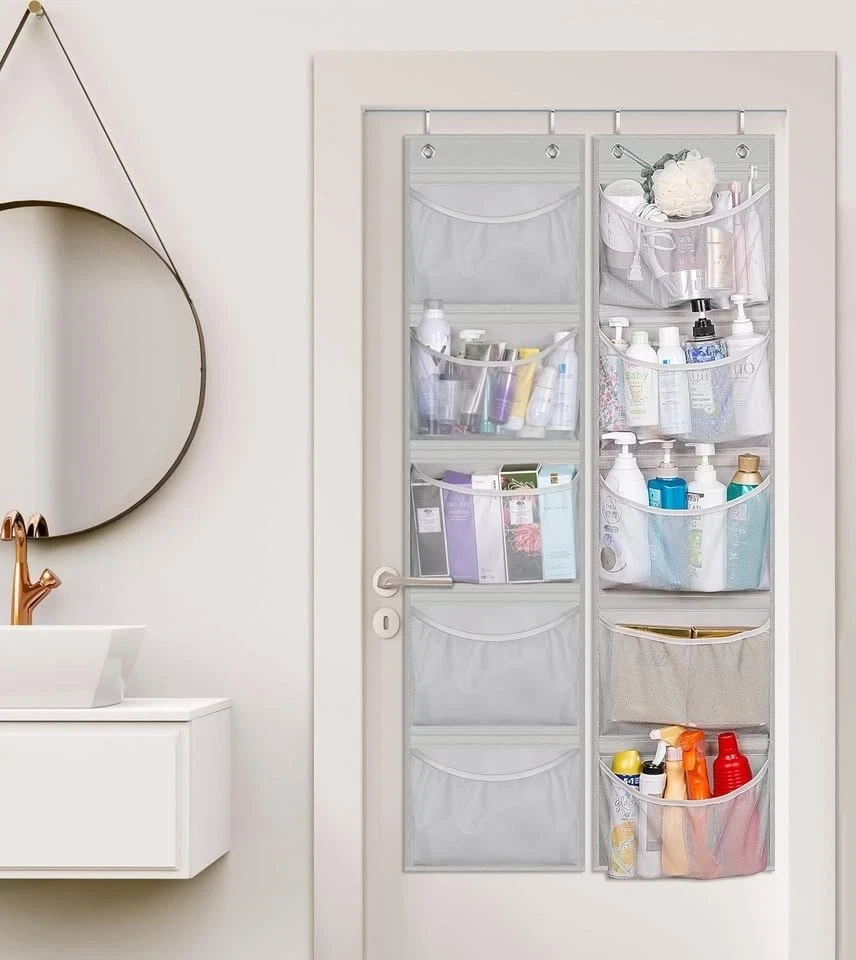 2 Over Door Organizers, Closet Storage with 5 Pockets