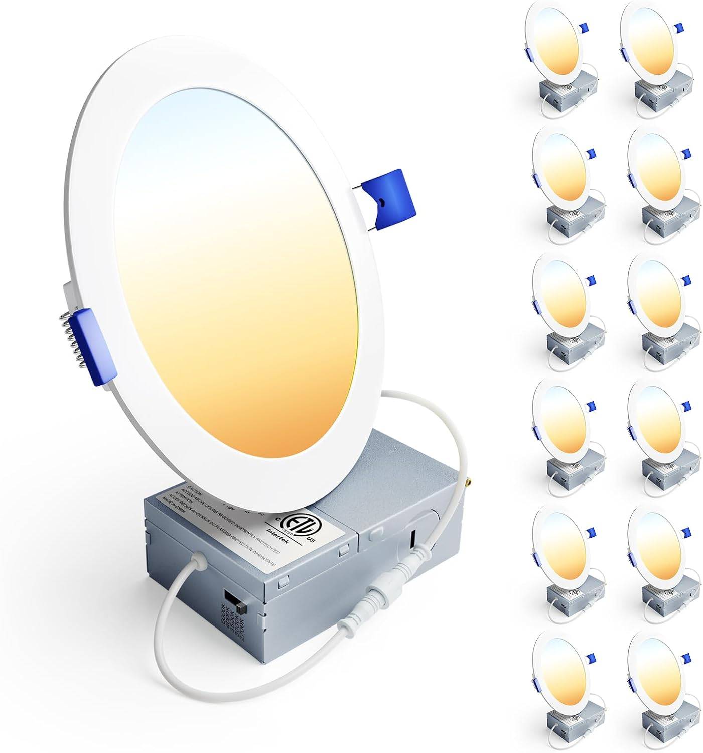 Ensenior 6-inch LED Recessed Lighting Fixture (10 Pack)
