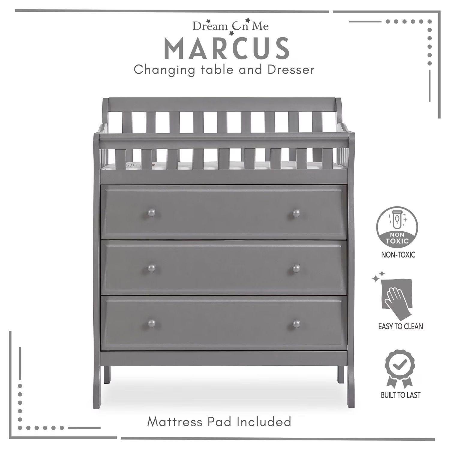 Dream On Me Marcus changing Table and Dresser - photo 4