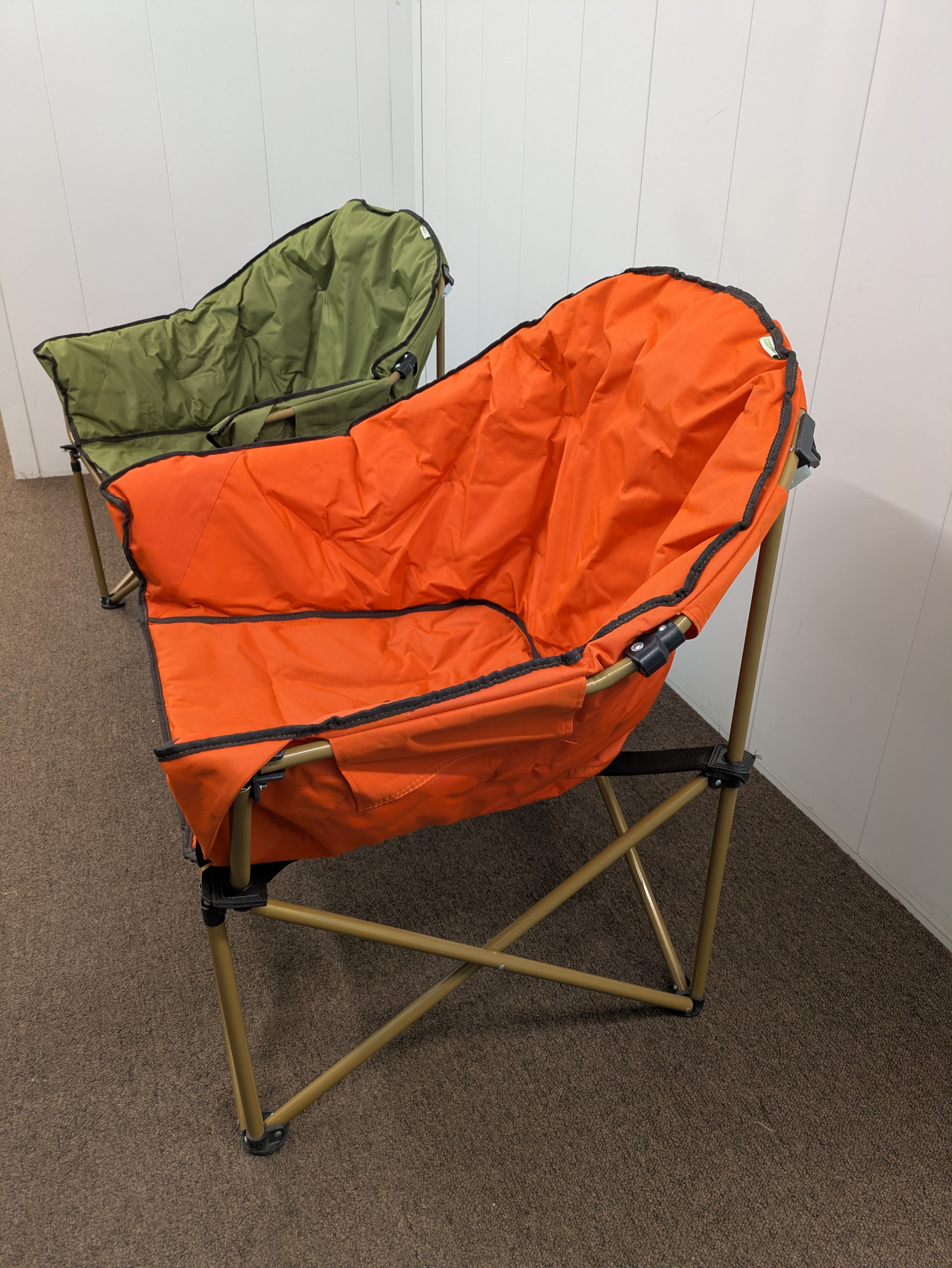 2 Round Oversized Padded Camping Chairs 🌱