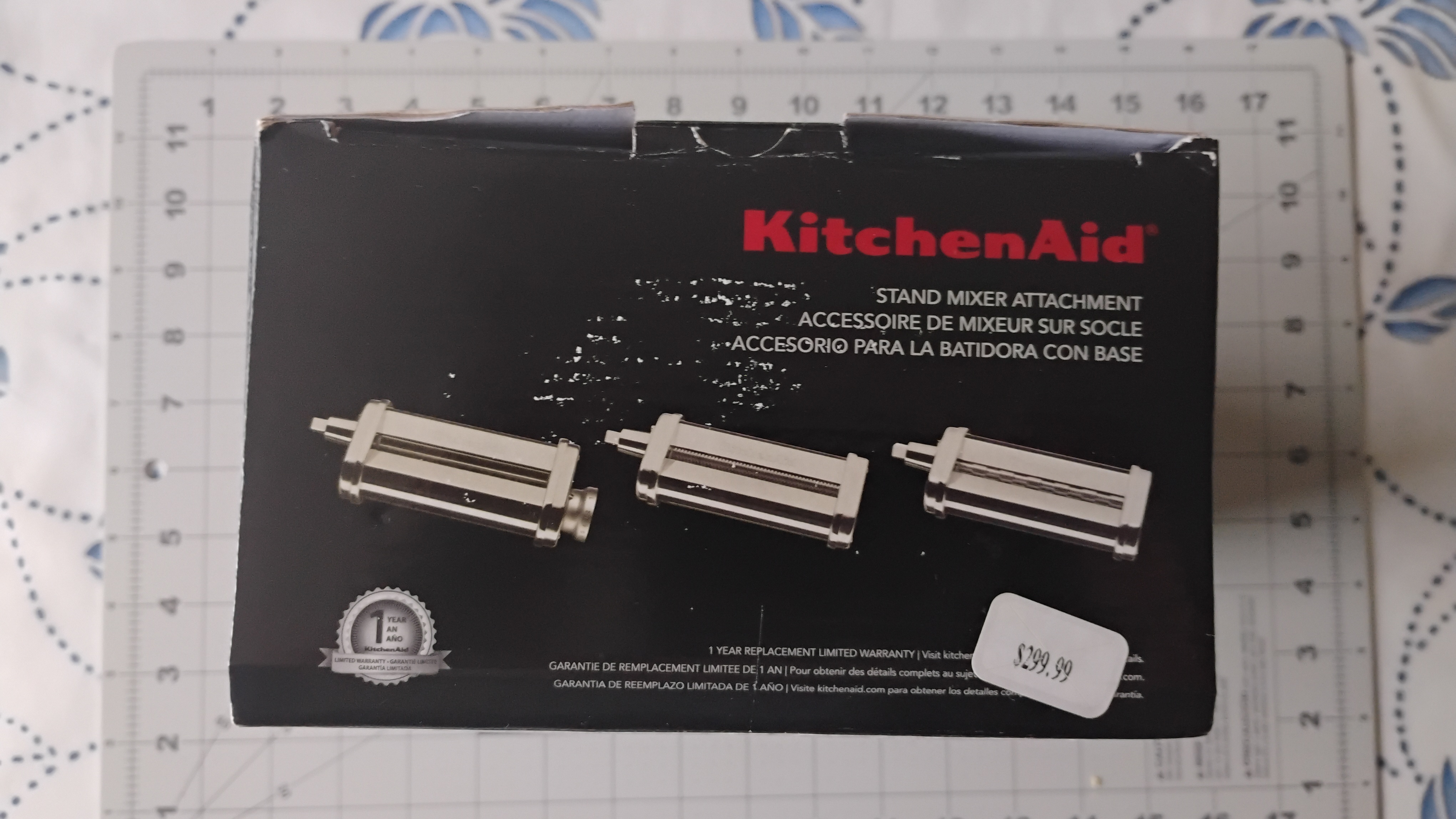 KitchenAid 3-Piece Pasta Roller & Cutter Attachment Set - photo 3