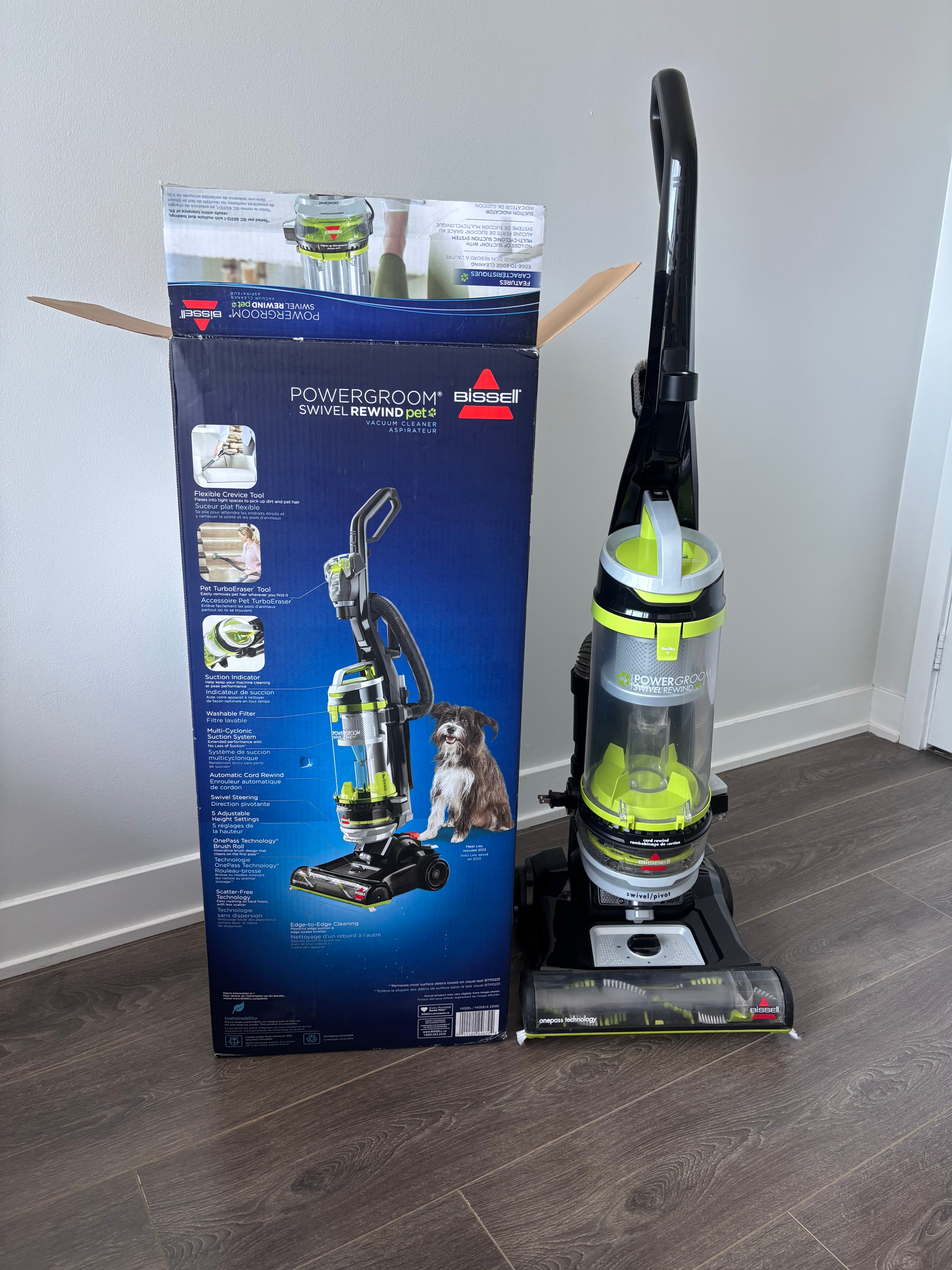Like New! Bissell PowerGroom Swivel Rewind Pet Vacuum