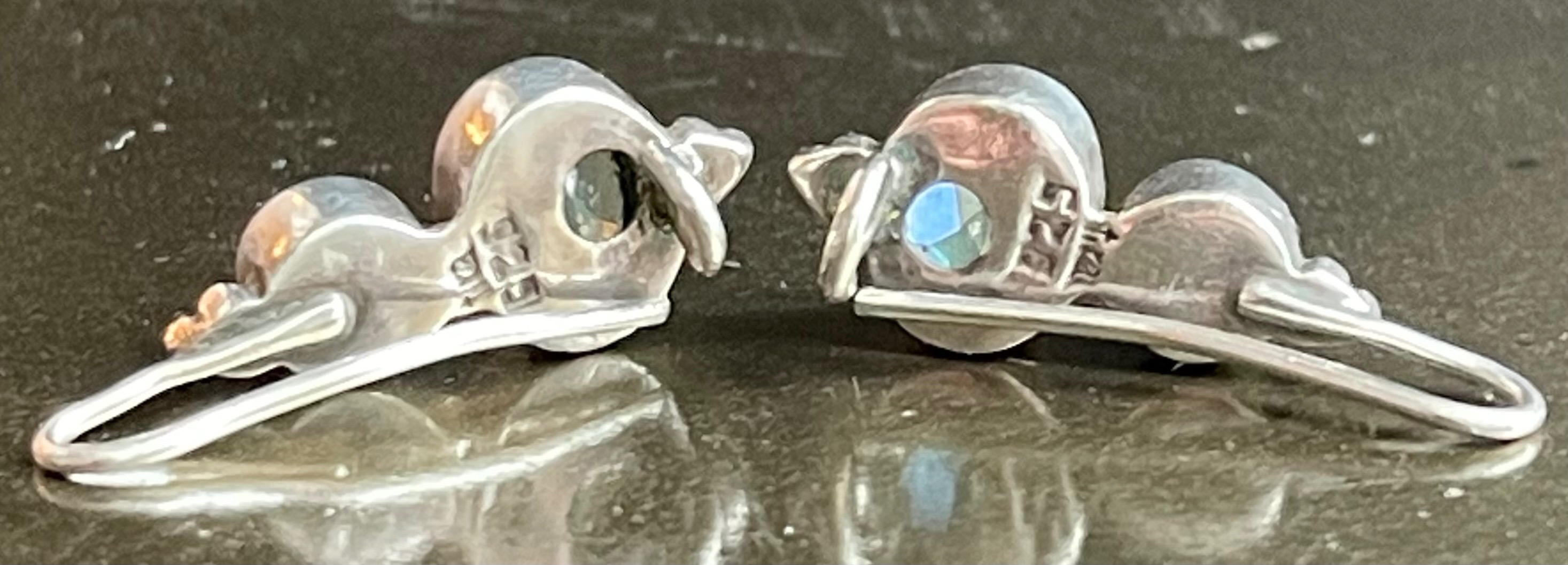 Vivid Sterling Silver "Caribbean Blue" Topaz & Pearl Earrings - photo 2