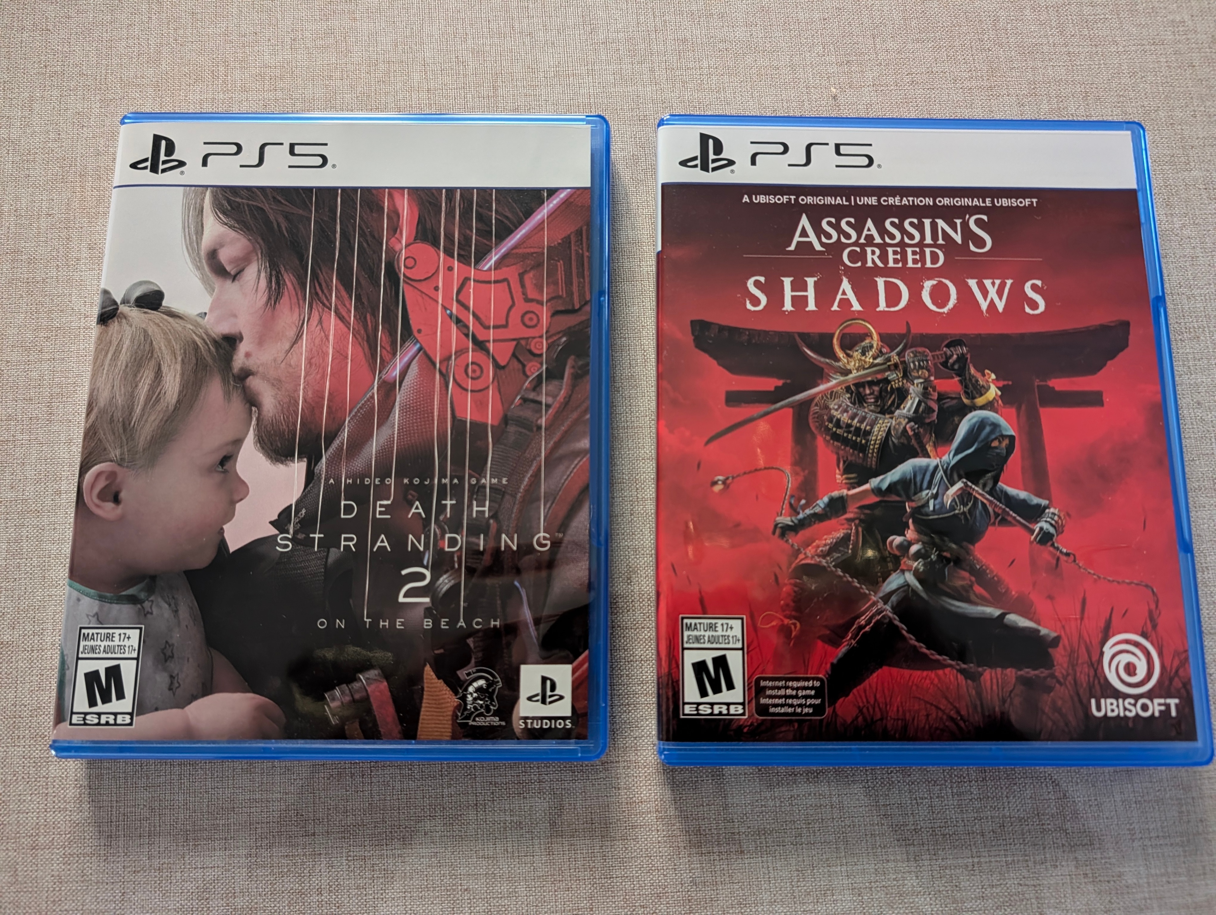 PS5 Death Stranding 2 & Assassin's Creed Shadows