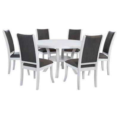 White Round Dining Table - 54" Diameter - New in box - photo 2