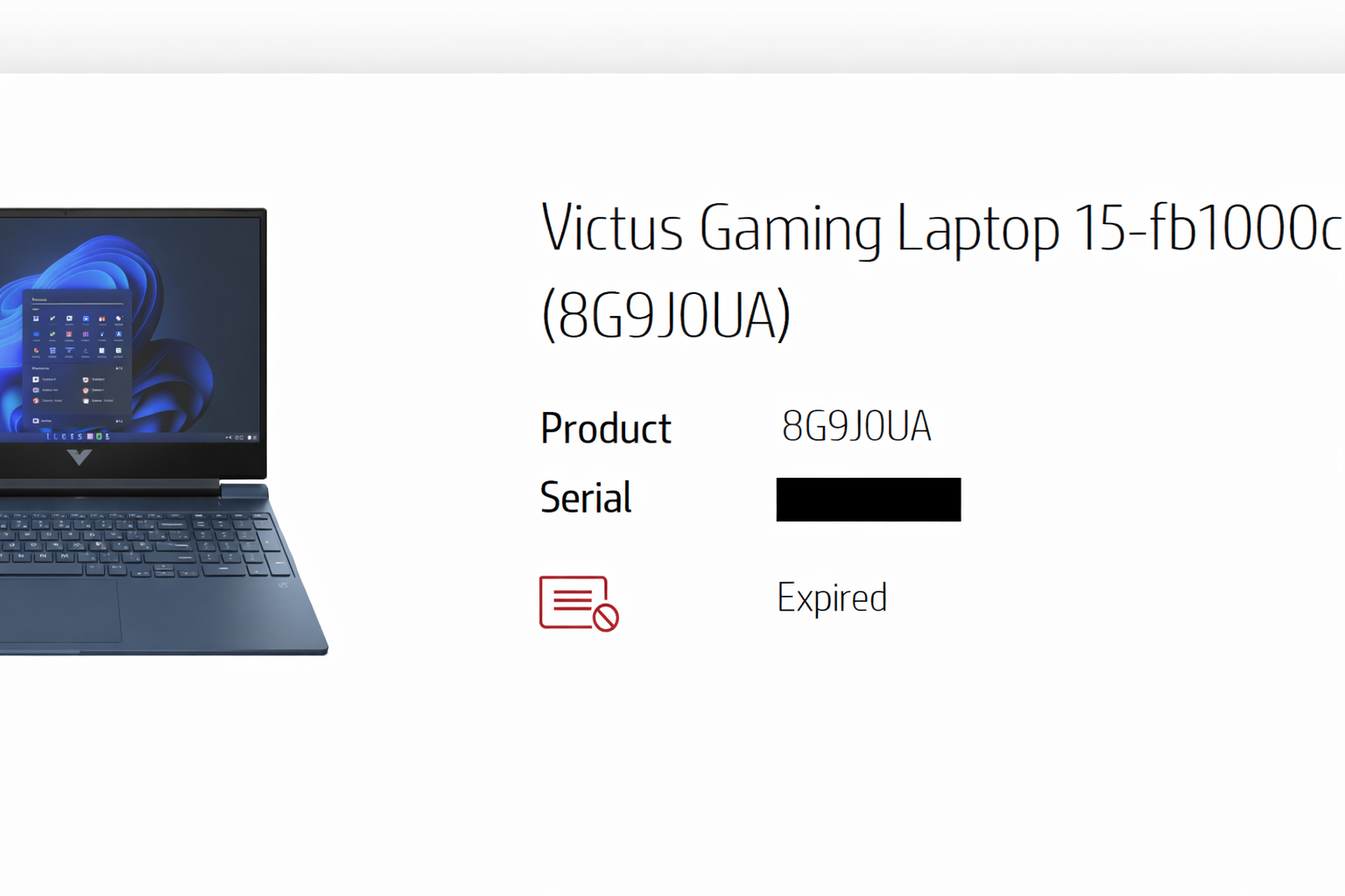 HP Victus Gaming Laptop 15-fb1000c