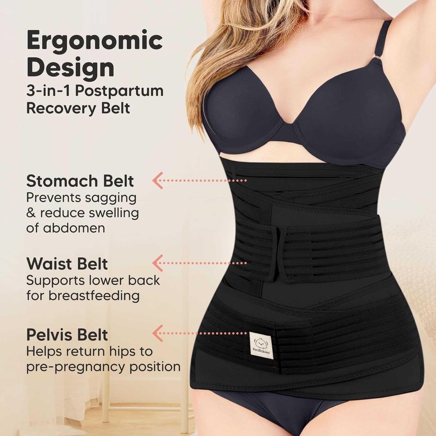 KeaBabies Revive 3-in-1 Postpartum Belly Support Wrap - photo 4
