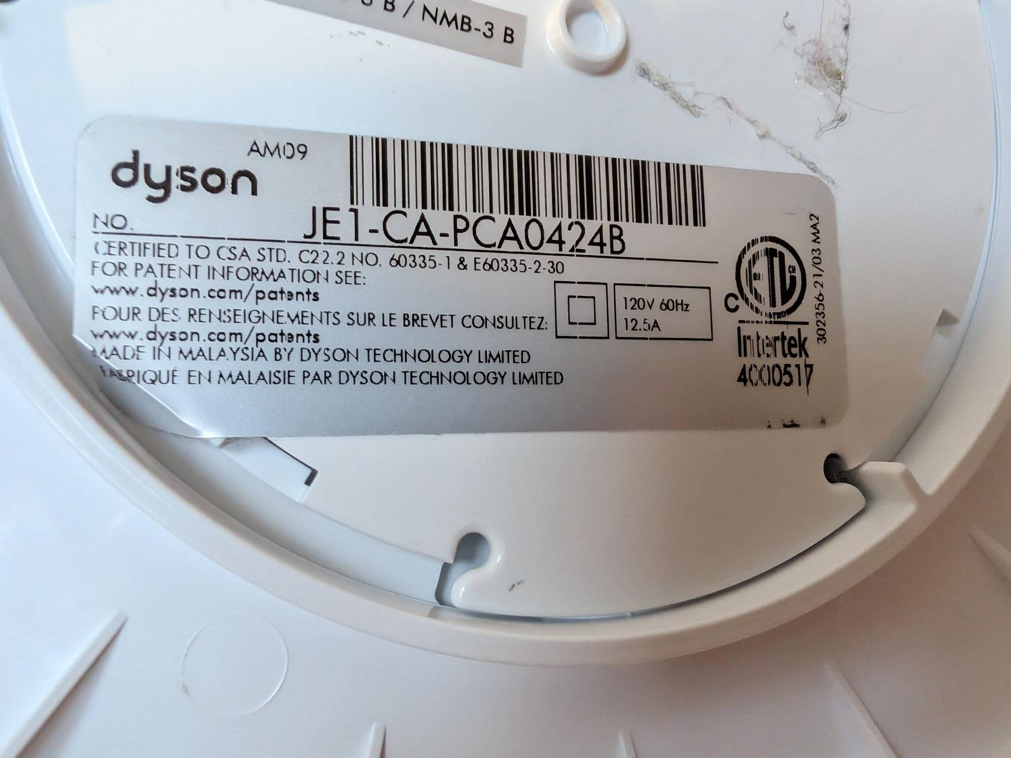 Dyson AM09 Hot + Cool Ceramic Fan Heater - White/Silver - photo 5