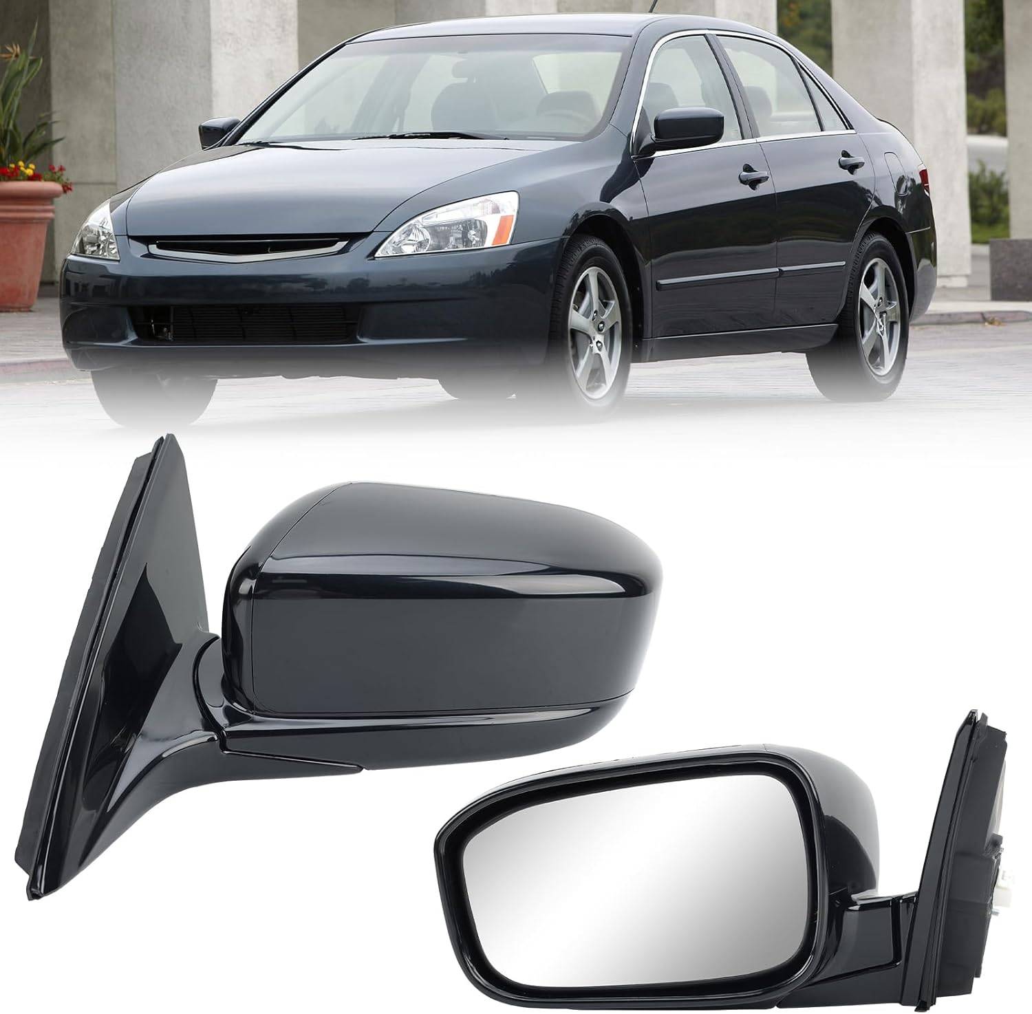 Left Driver Side Mirror Compatible with Honda Accord 2003-2007