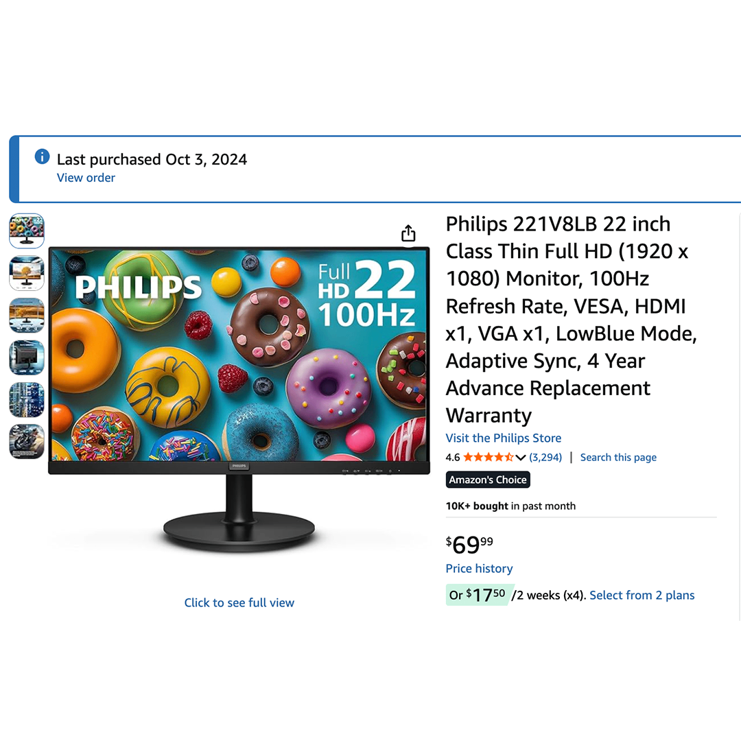 Philips 22” Monitor – MUST GO THIS WEEKEND - photo 3