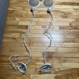 Two Pendant Light Fixtures