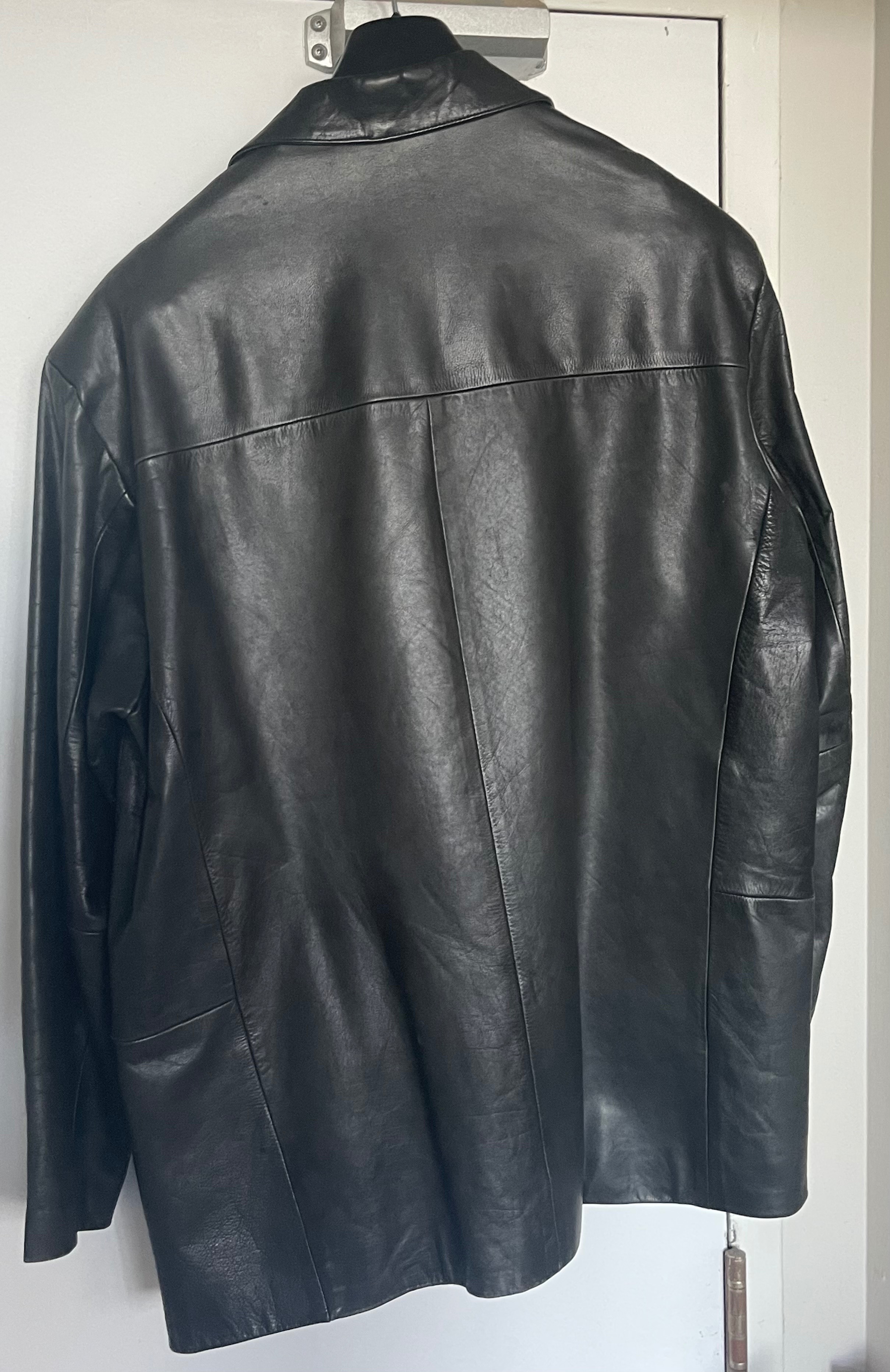 Vintage OZ Leather Car Coat (Large) — Thinsulate Lined - photo 3