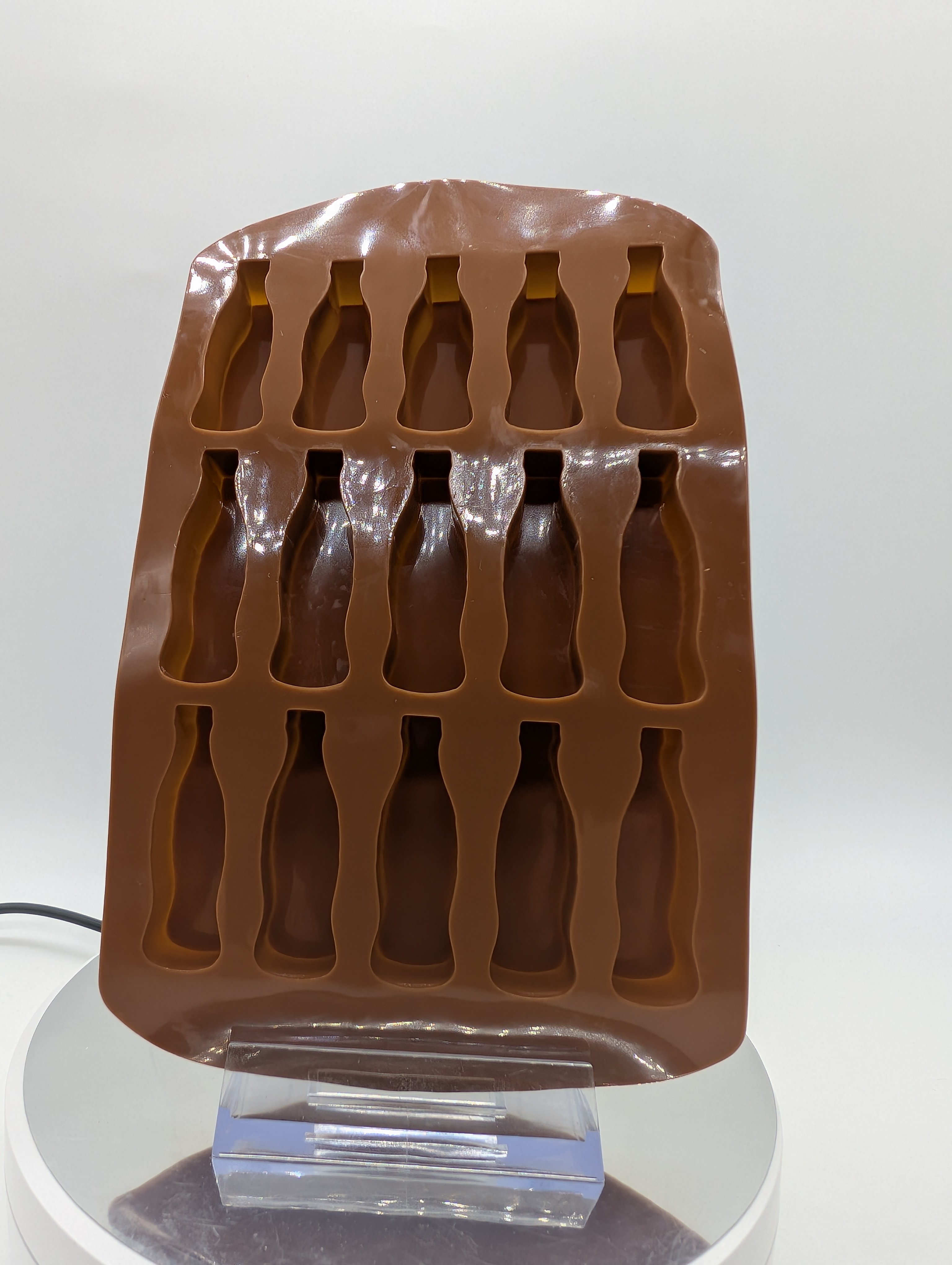 🥤🧊 Coca-Cola Bottle Shaped Silicone Mold 🥤🧊 15 spaces🥤🧊 - photo 2