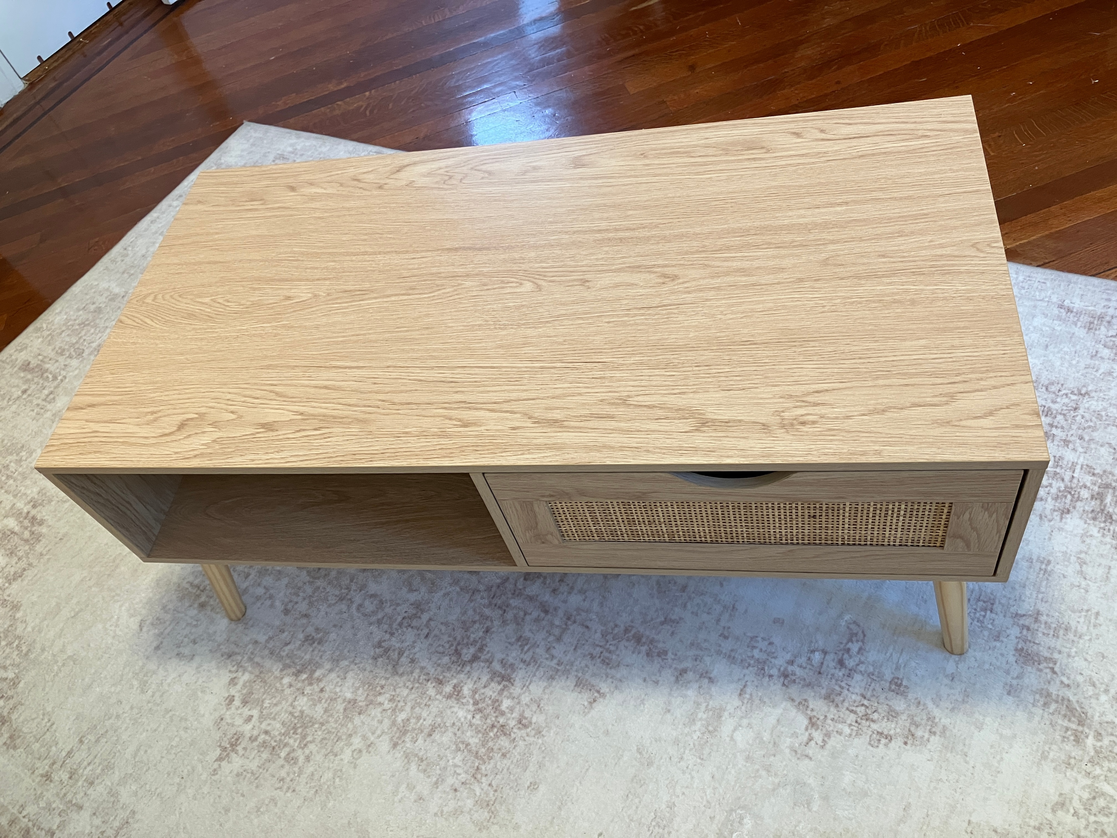 Coffee Table with Drawer & Solid Wood Legs - photo 5