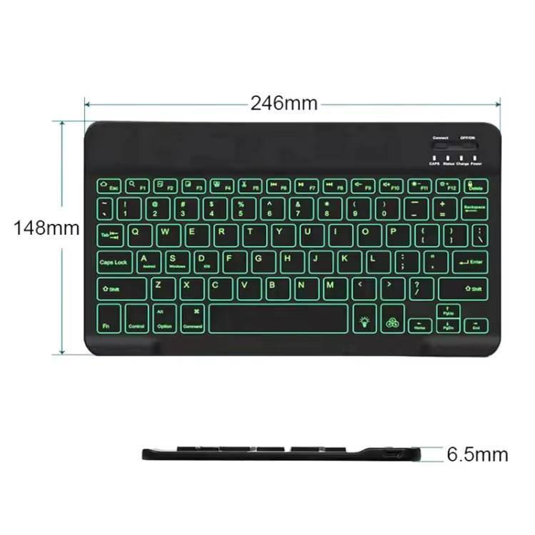 ⌨️ 10‐Inch RGB Backlit Bluetooth Keyboard | Mobile / Tablet / PC - photo 2