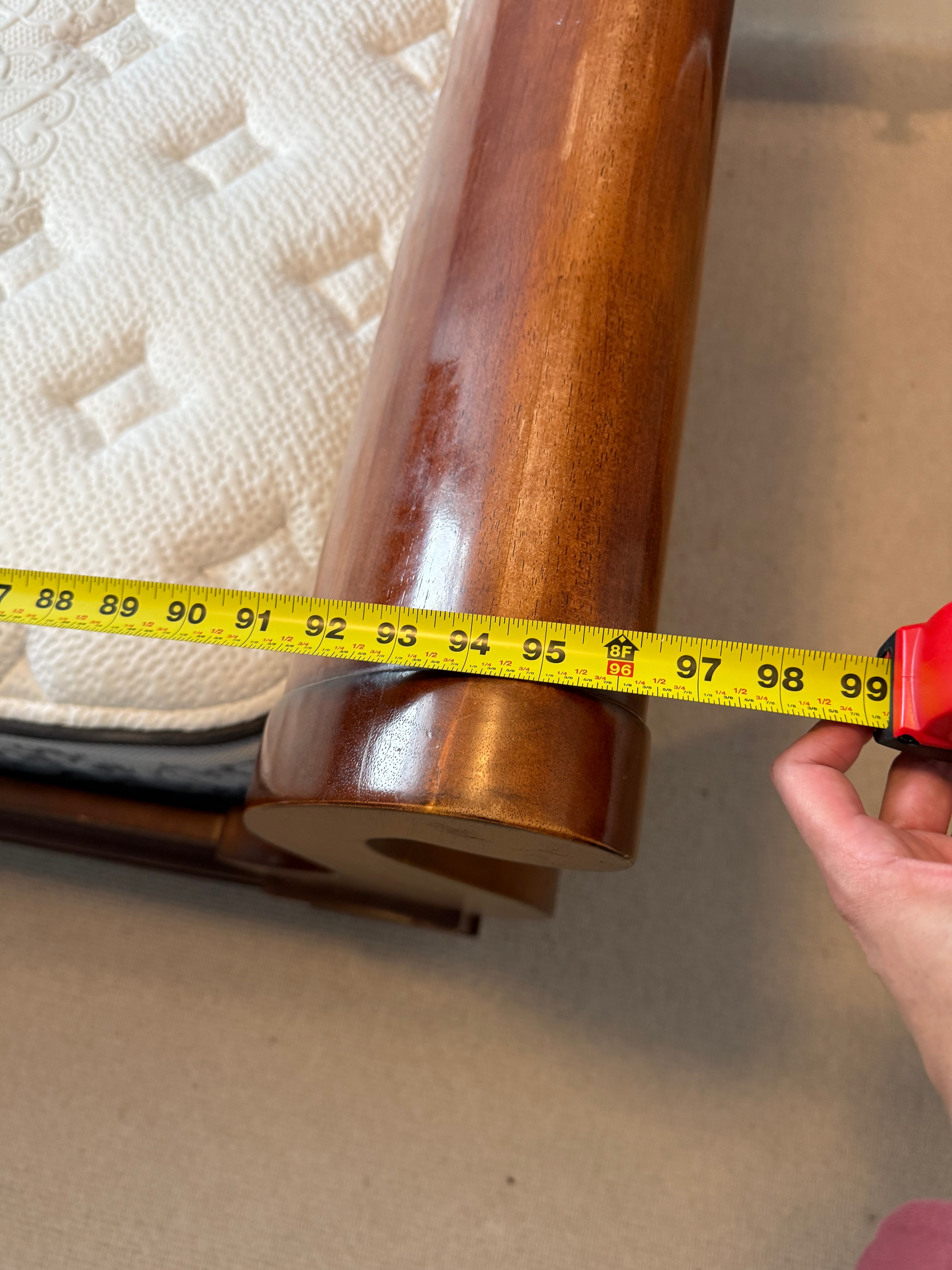 Solid Wood Queen Sleigh Bed - photo 4